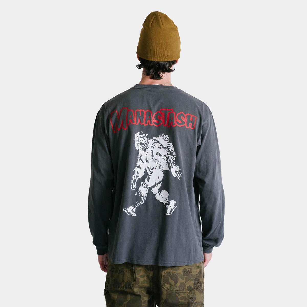 Manastash Pumice Big Foot LS Tee - Black - Never Never