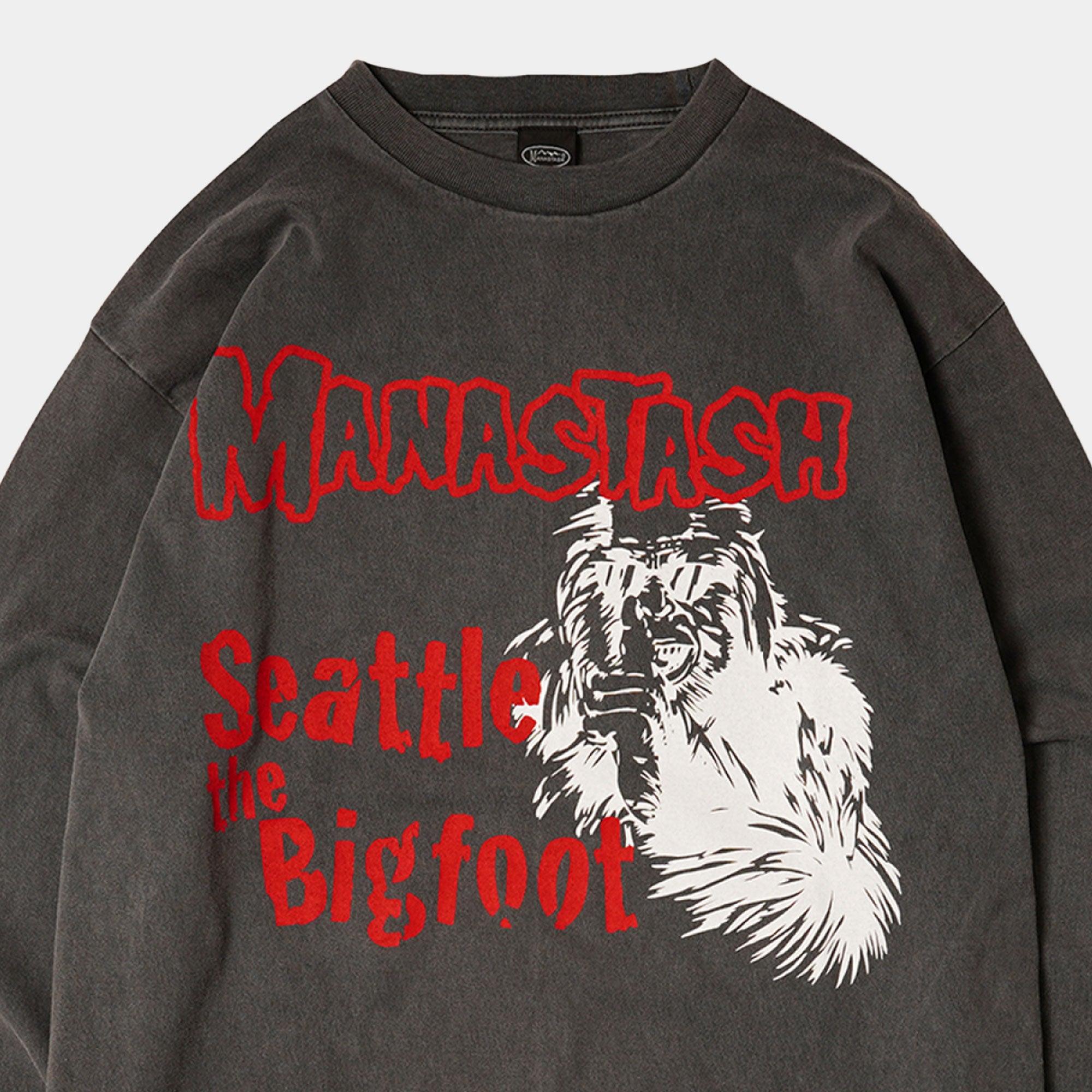 Manastash Pumice Big Foot LS Tee - Black - Never Never