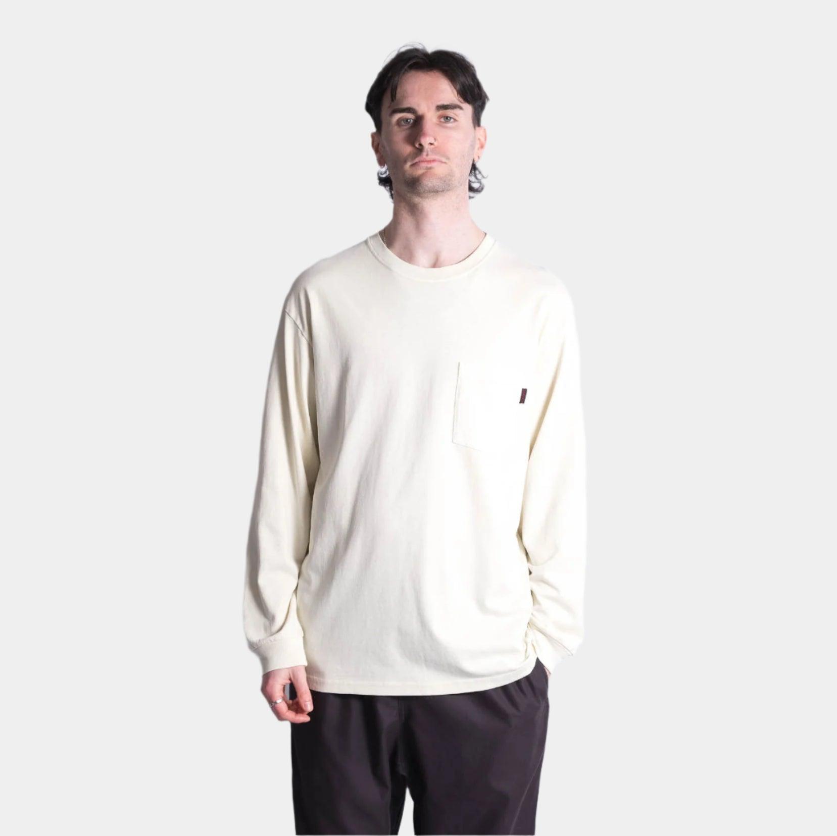 Gramicci One Point LS Tee - Natural Pigment - Never Never