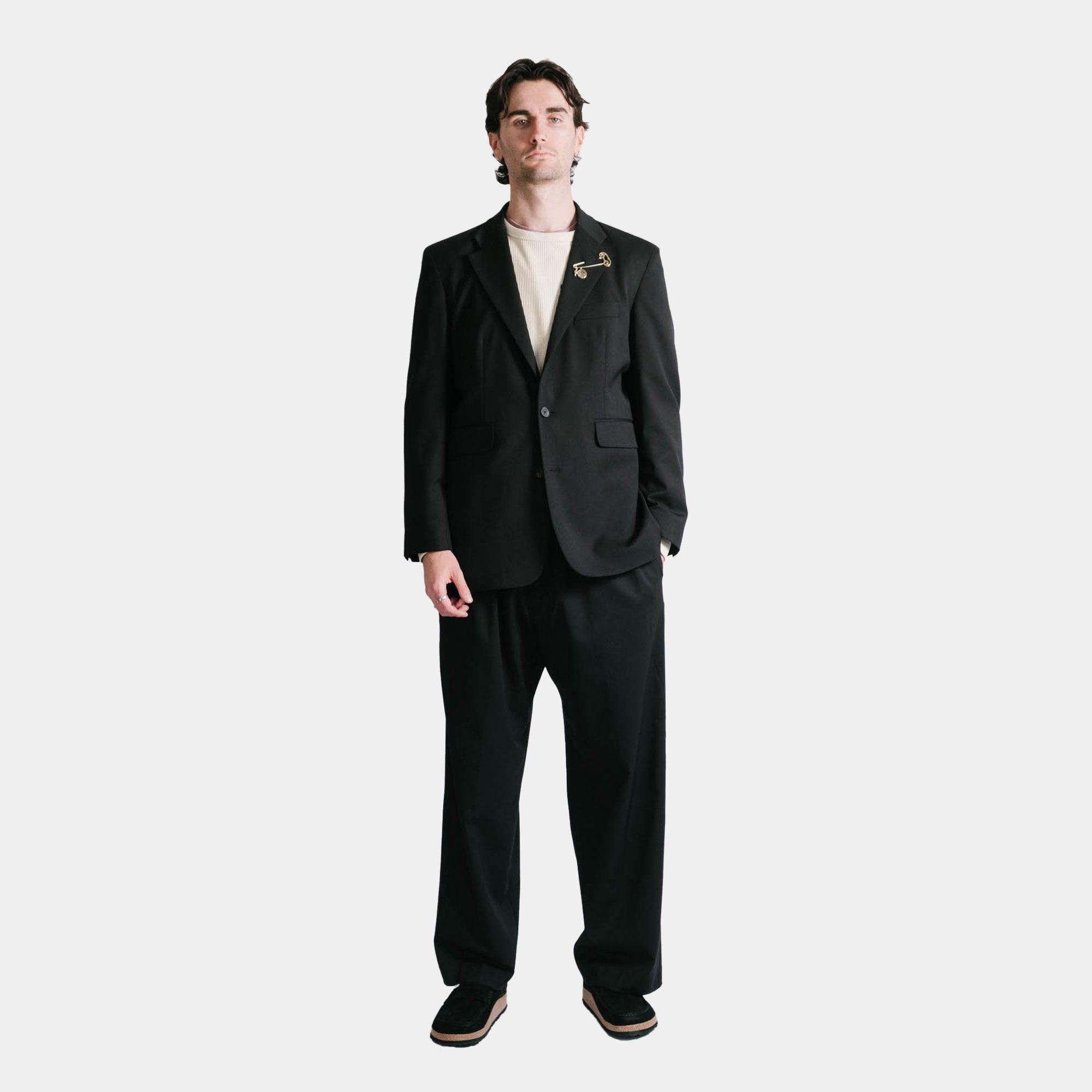 Aries Two Tone SB Tailored Jacket - Black - Never Never
