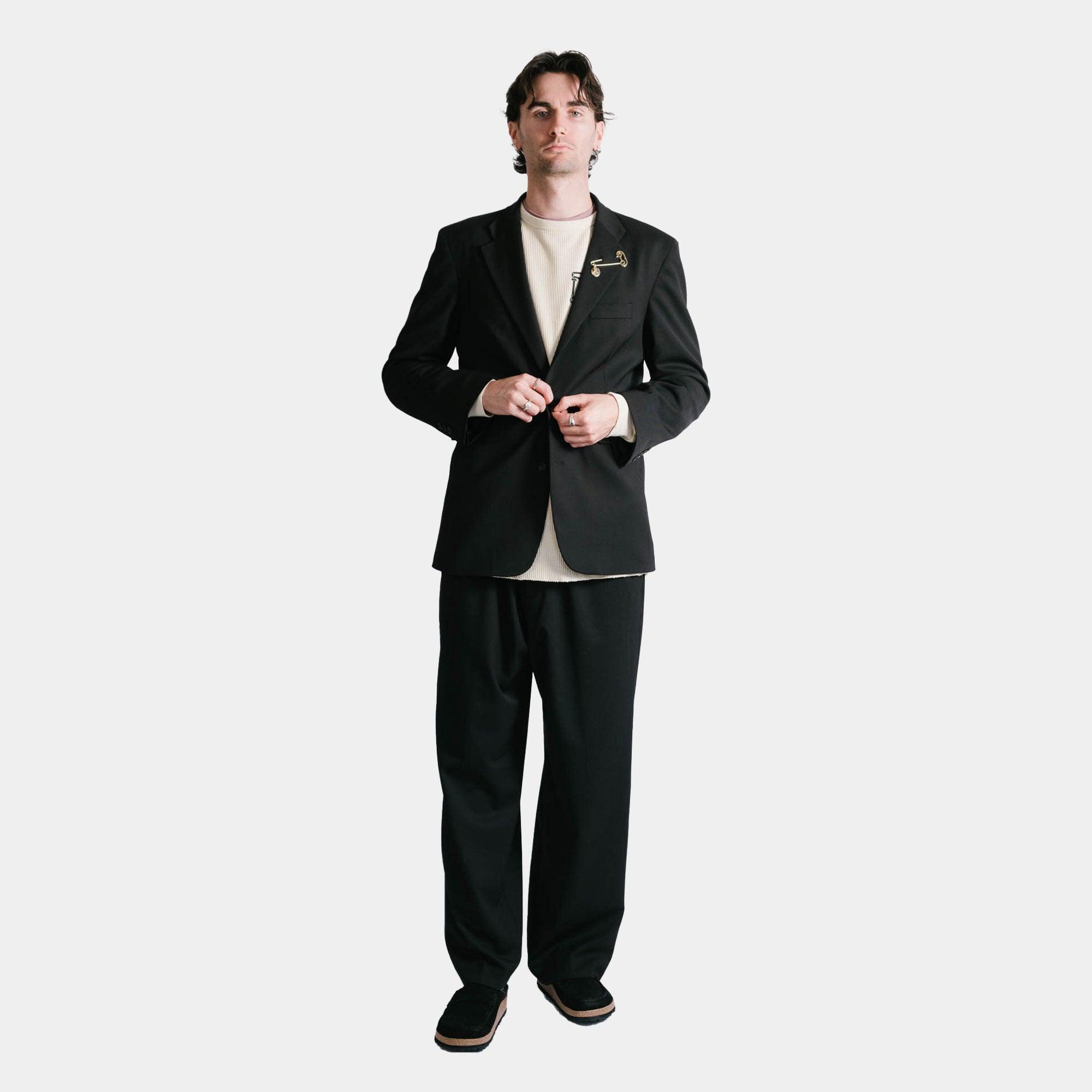 Aries Two Tone SB Tailored Jacket - Black - Never Never