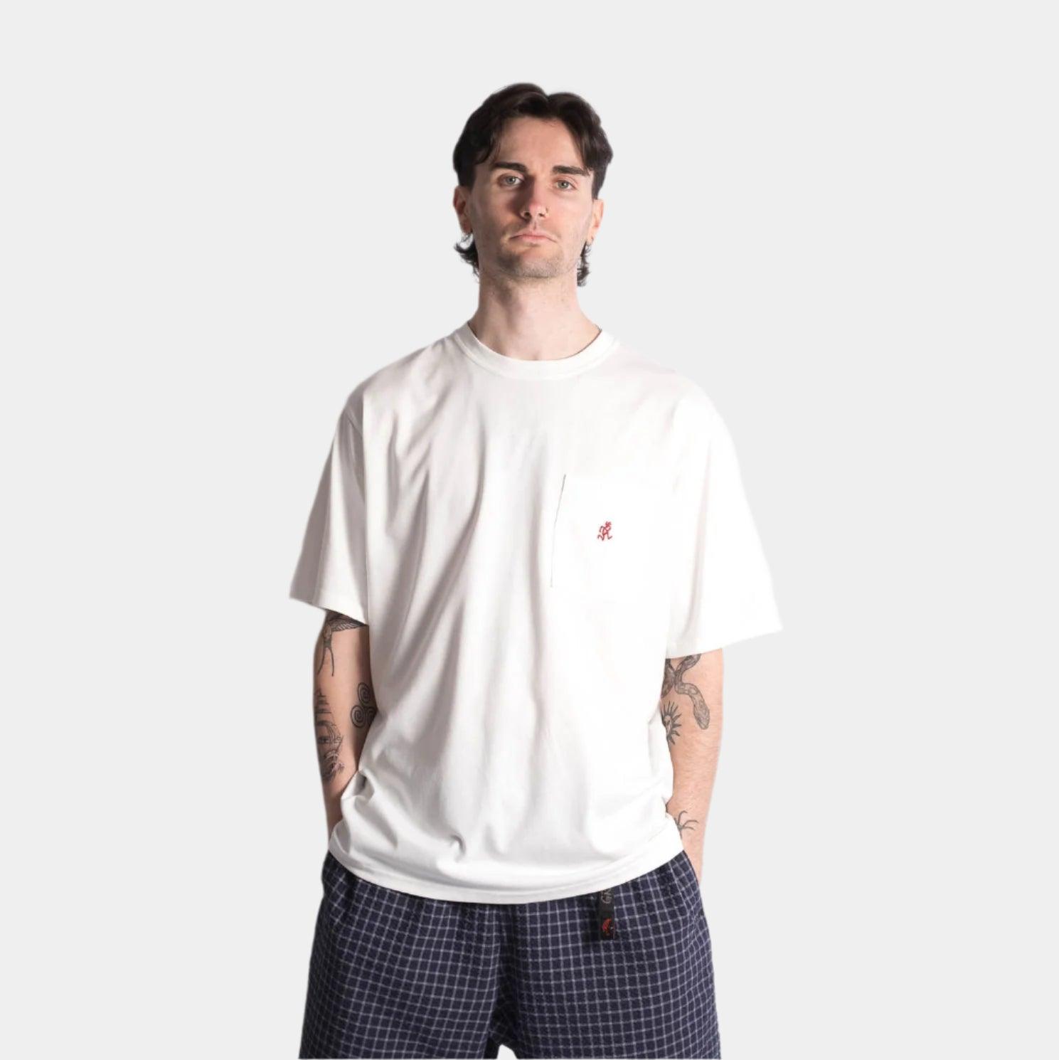 Gramicci One Point Tee - White - Never Never