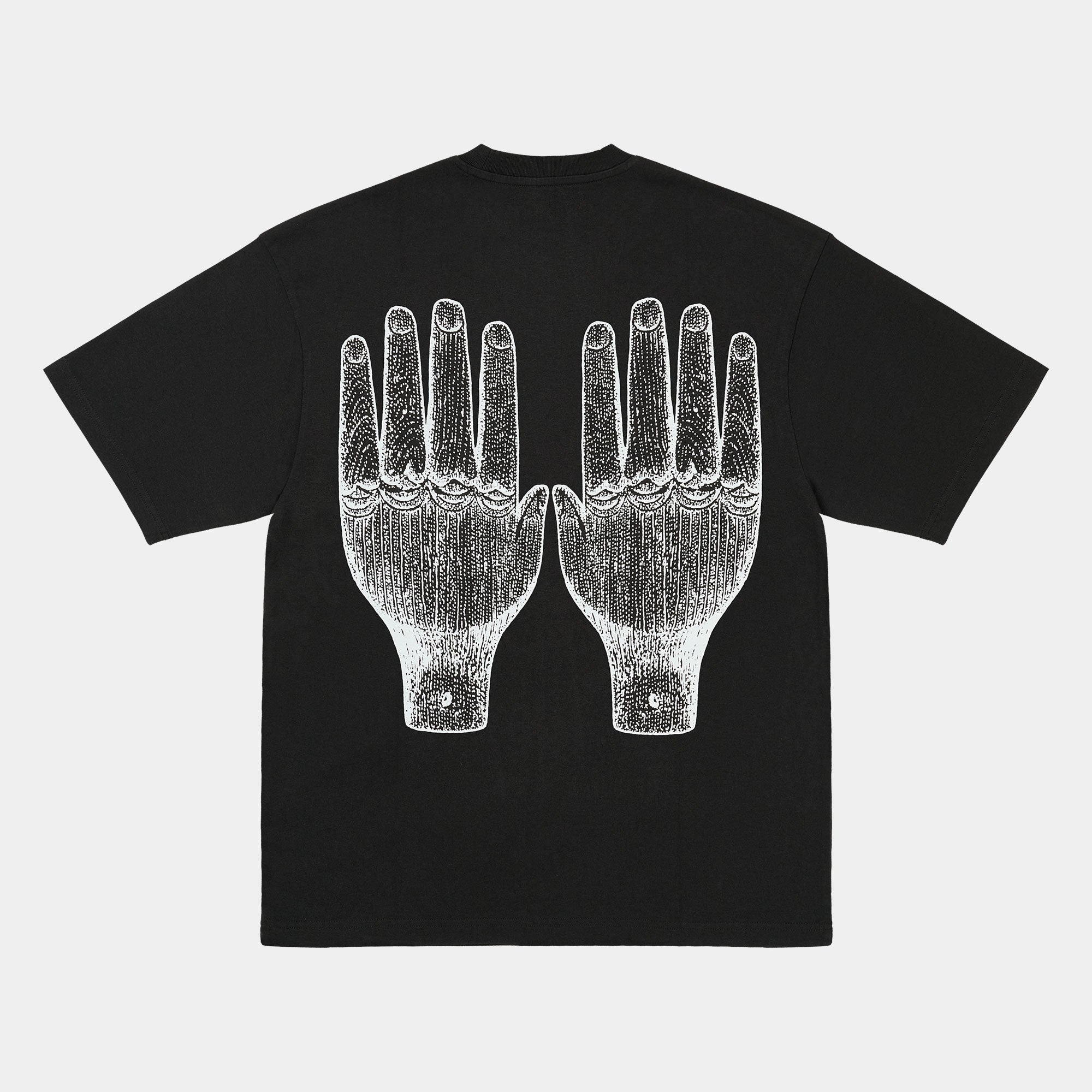 The Trilogy Tapes TTT Face Figures Hands T-shirt - Black