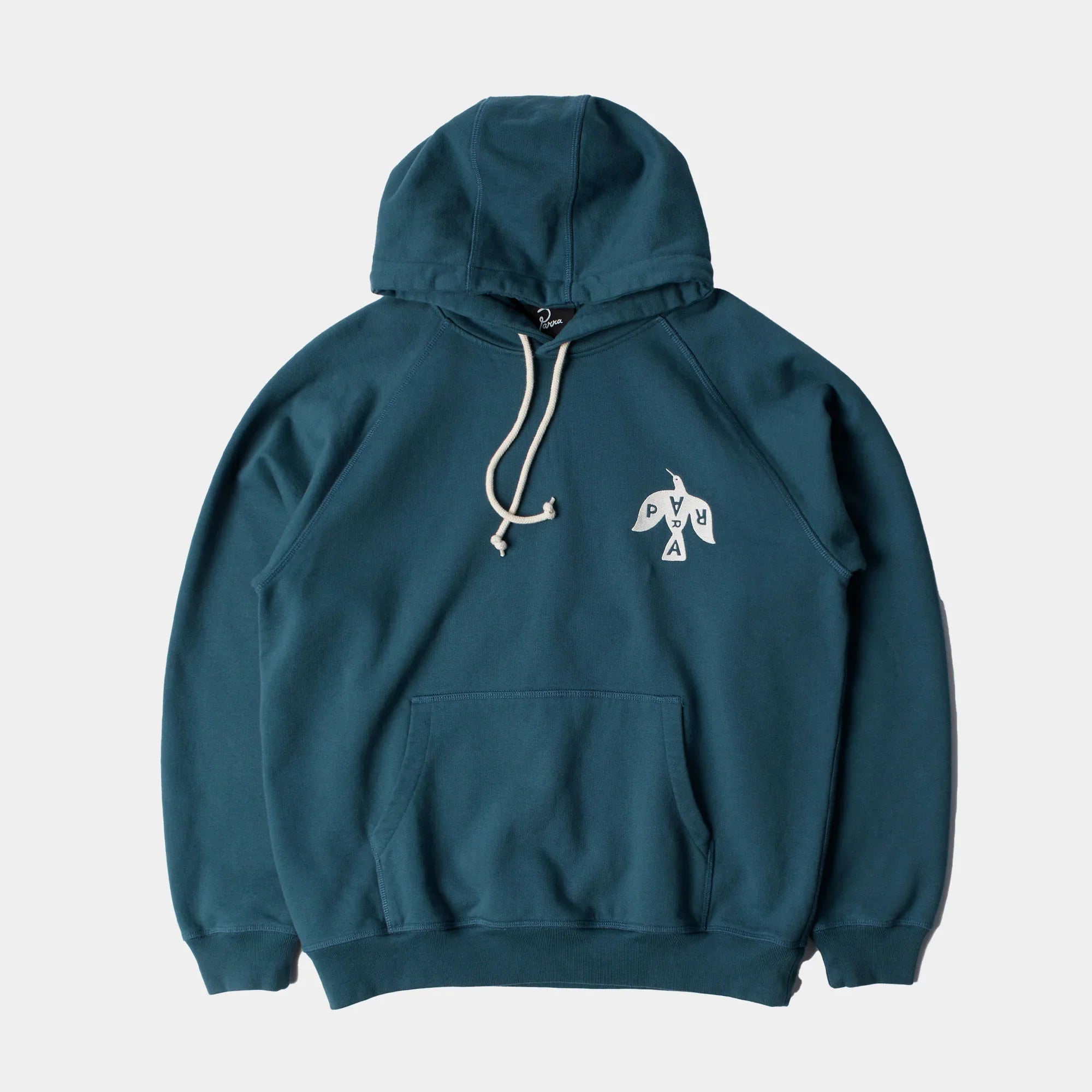 By Parra Crow Logo Hooded Sweatshirt - Teal