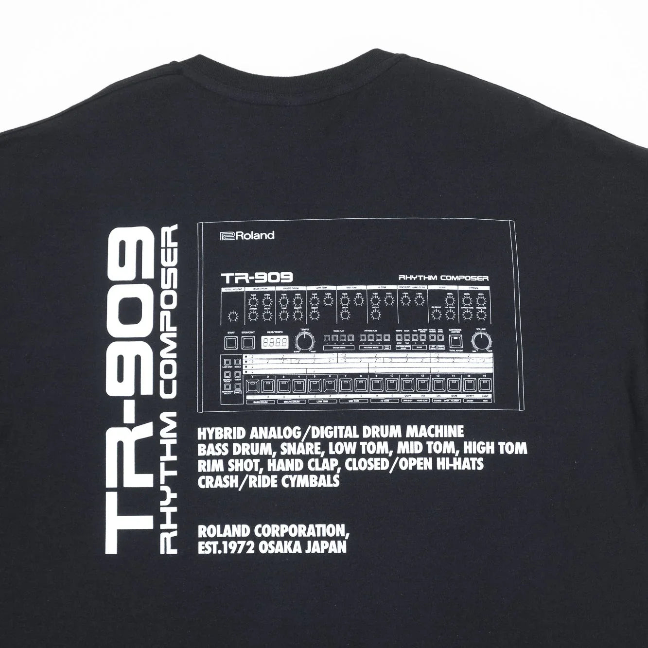 is-ness x Roland TR-909 Tee - Black