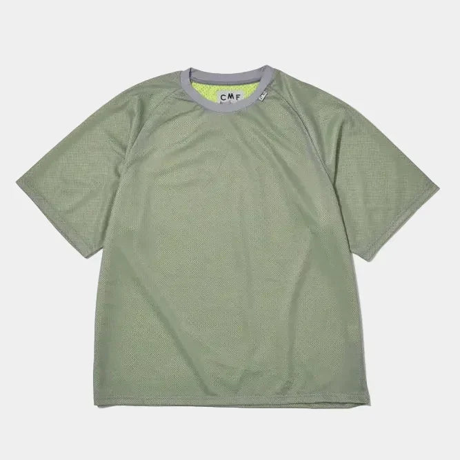 CMF Comfy Outdoor Garment W Face Quick Dry Mesh Tee - Grey/Yellow