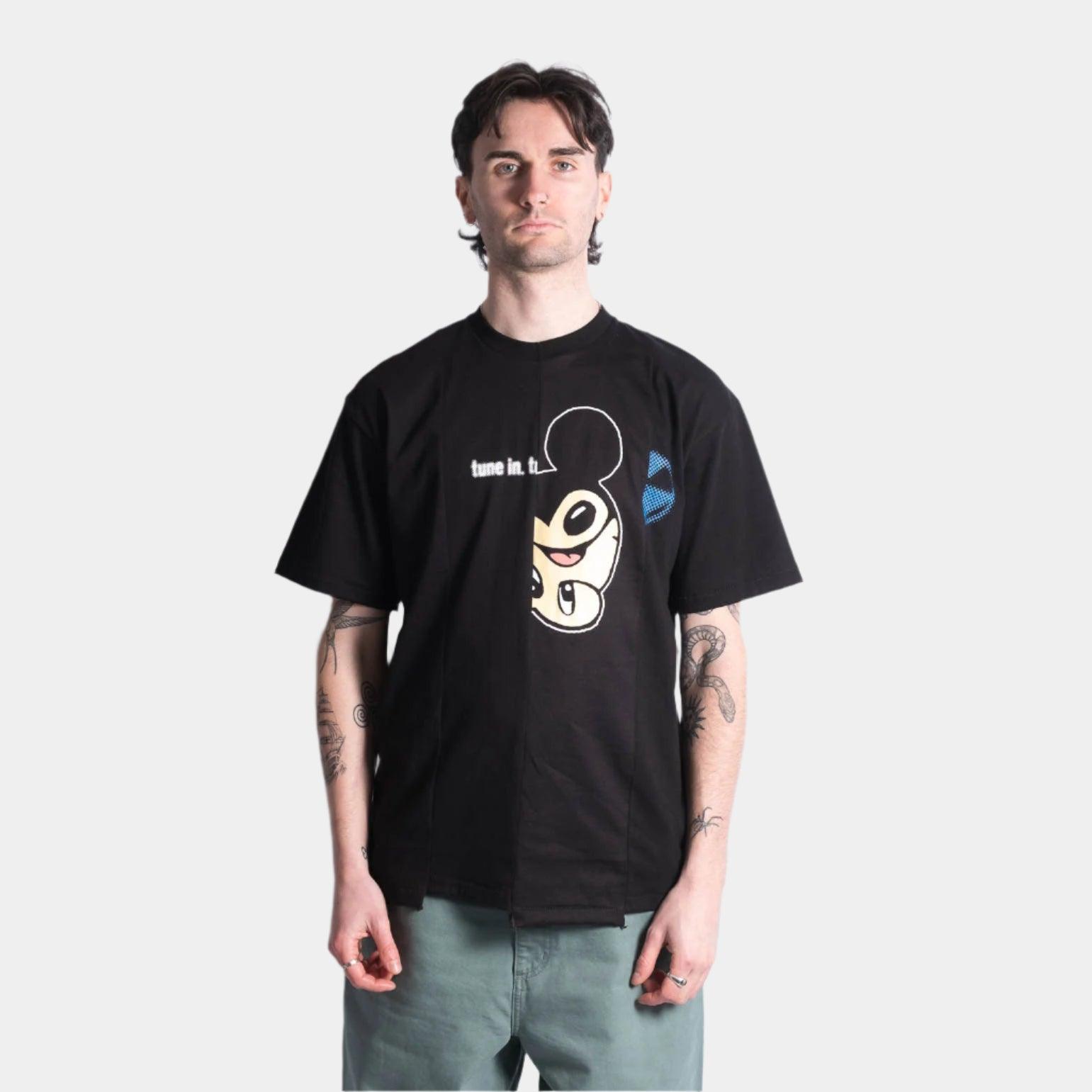 The Salvages Where Is My Mouse Reconstructed T-Shirt - Black - Never Never