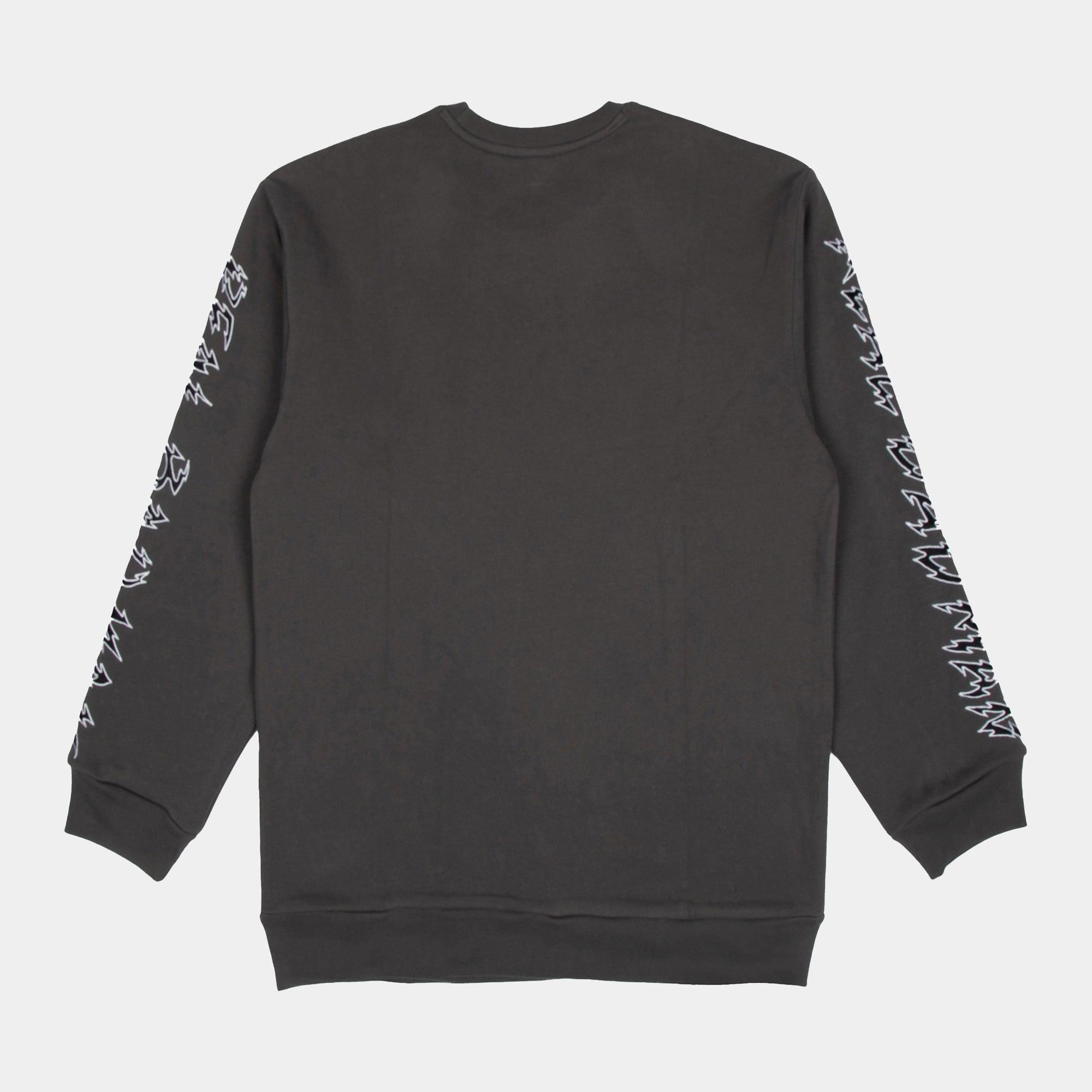 Real Bad Man Electrified Crew Fleece - Washed Black - Never Never
