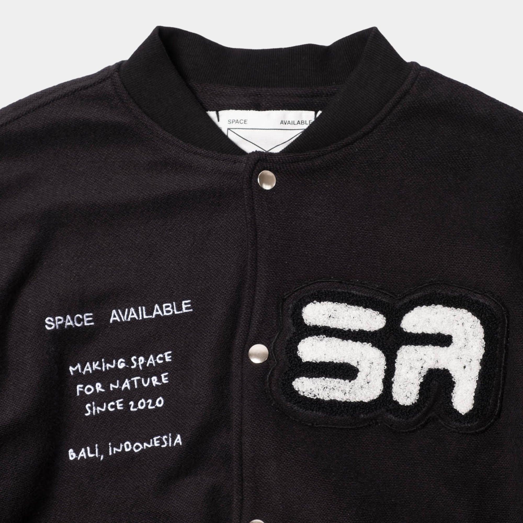 Space Available Studio Varsity Jacket - Black - Never Never