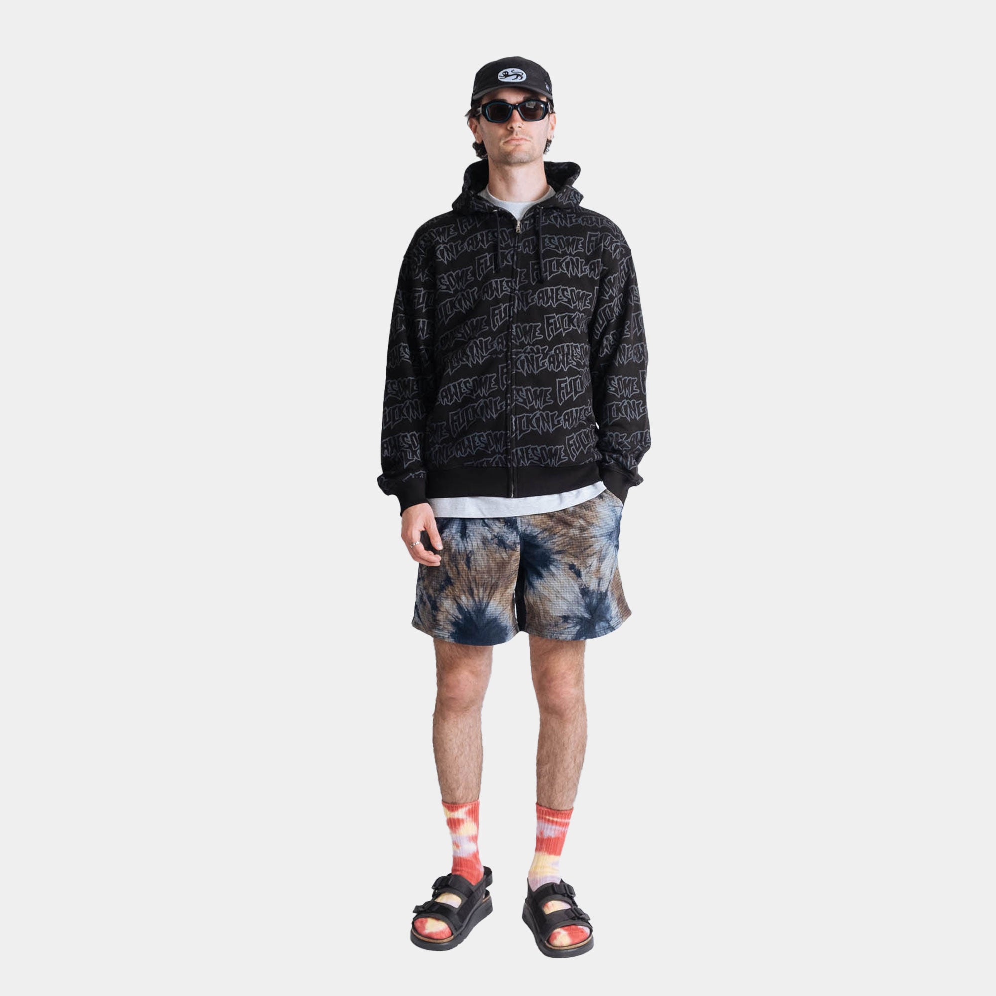 The Trilogy Tapes Ripstop Shorts - Sea Smoke/Rust