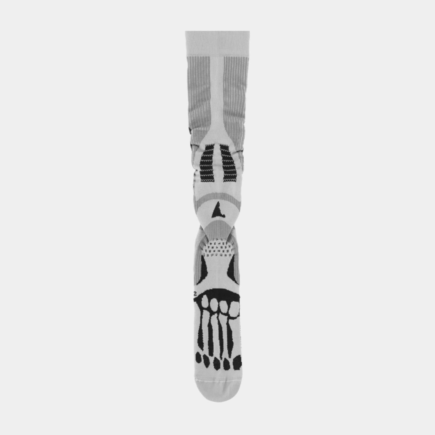 ROA Bones Long Socks - Light Grey