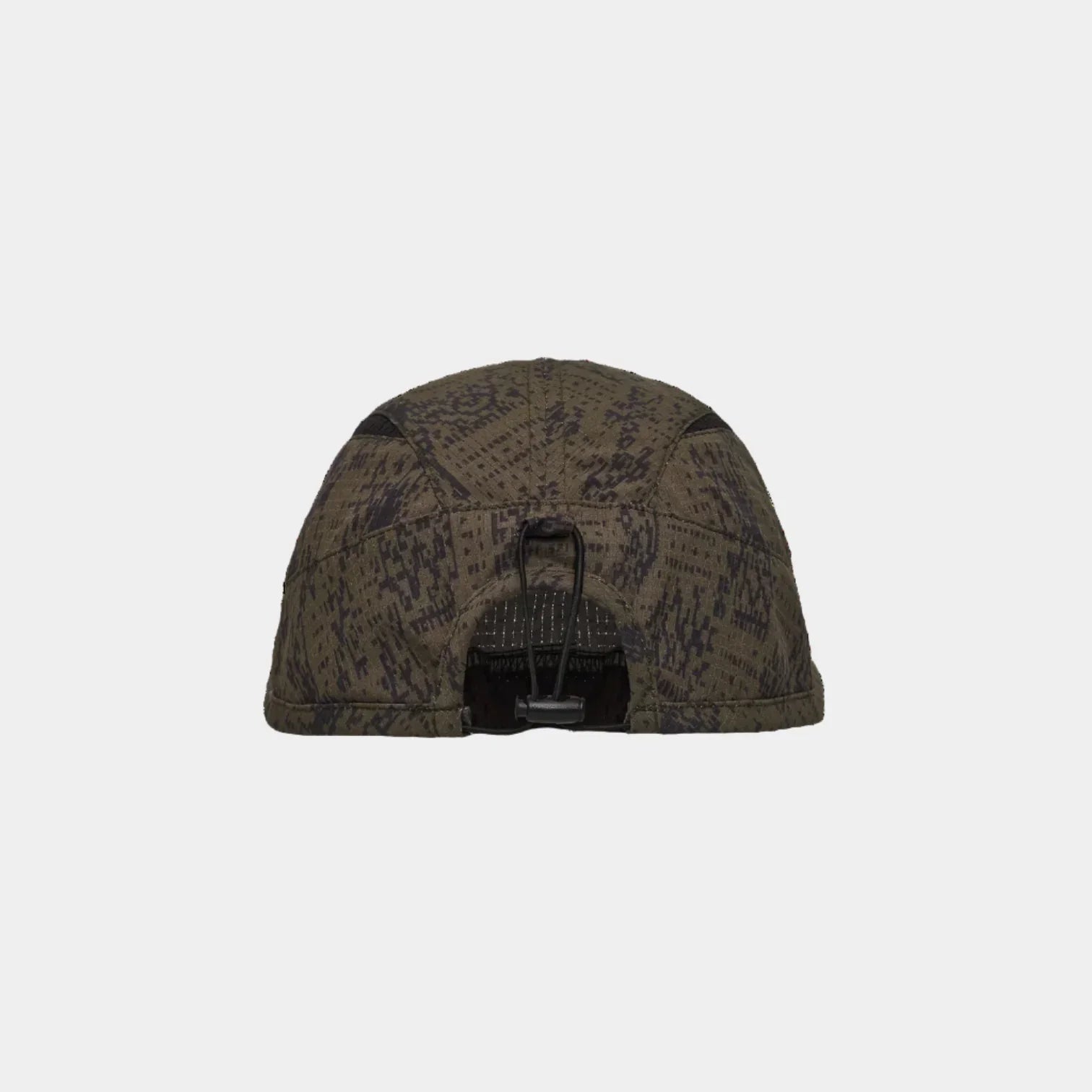 ROA Bri Melted Print Open Weave Cap - Dark Olive