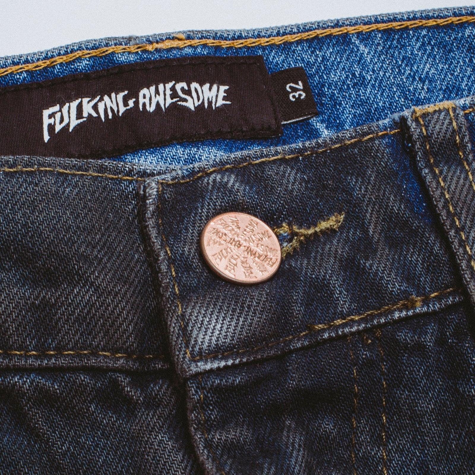 Fucking Awesome Hammerlee Pigment Spray Jean - Indigo - Never Never