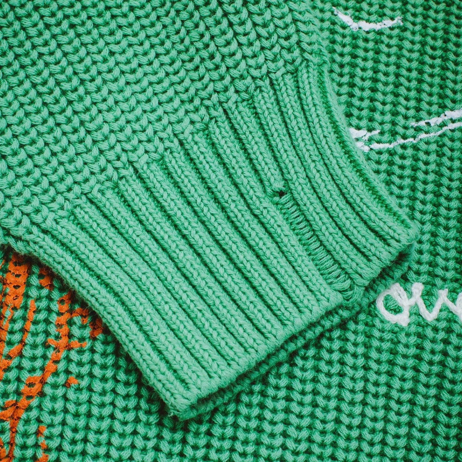 Fucking Awesome Overdyed Knit - Green - Never Never