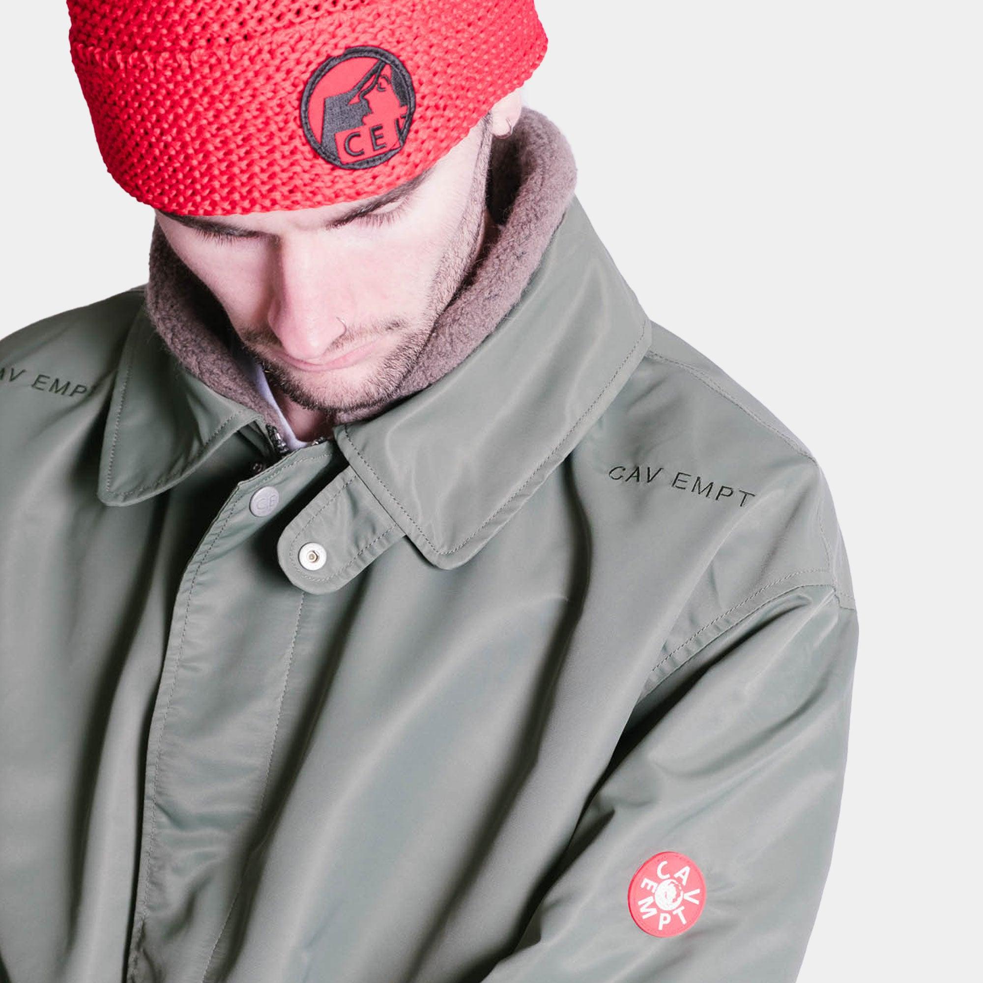 Cav Empt Pre Cog Cotton Knit Cap - Red - Never Never