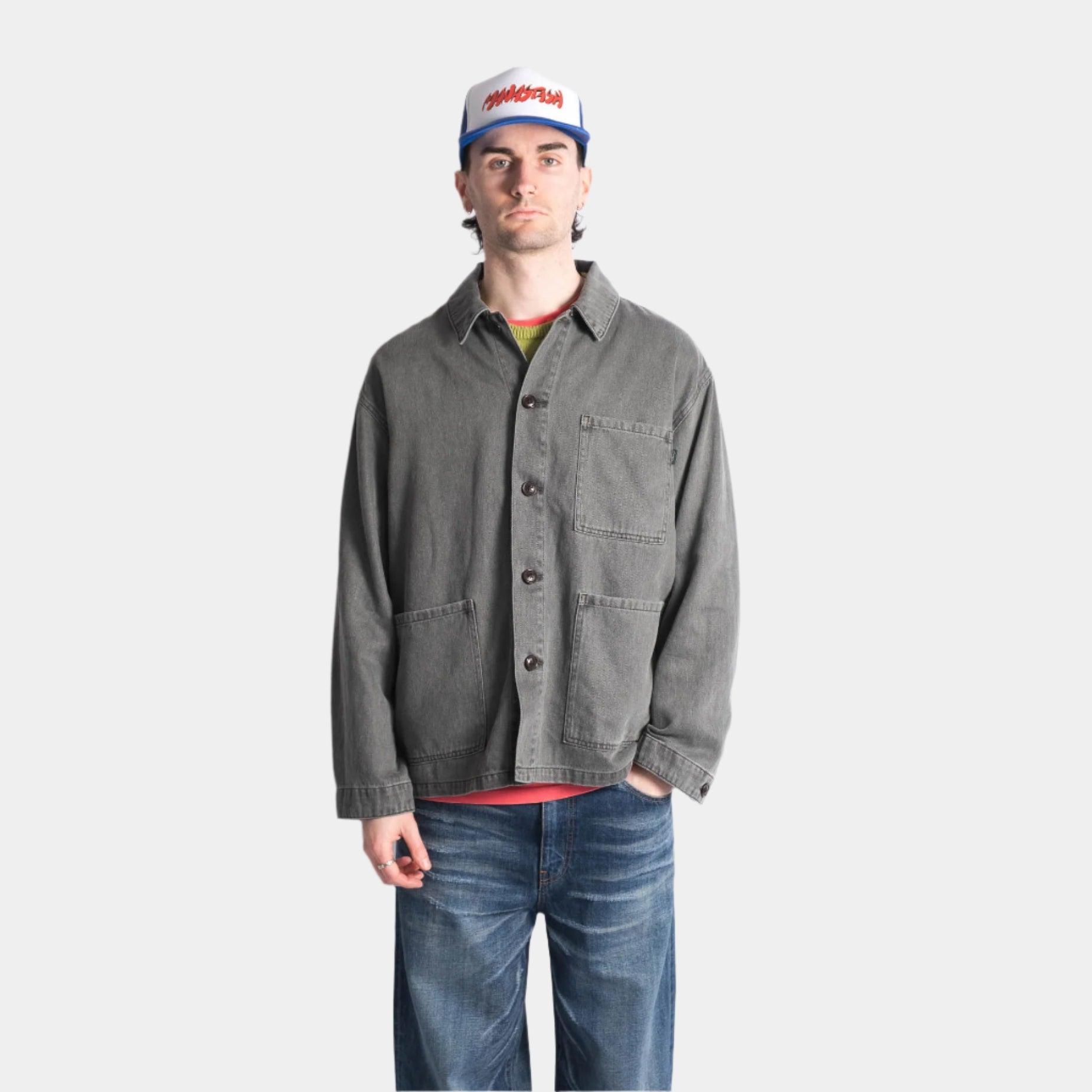 Manastash Hemp Washed Chore Jacket- Black - Never Never