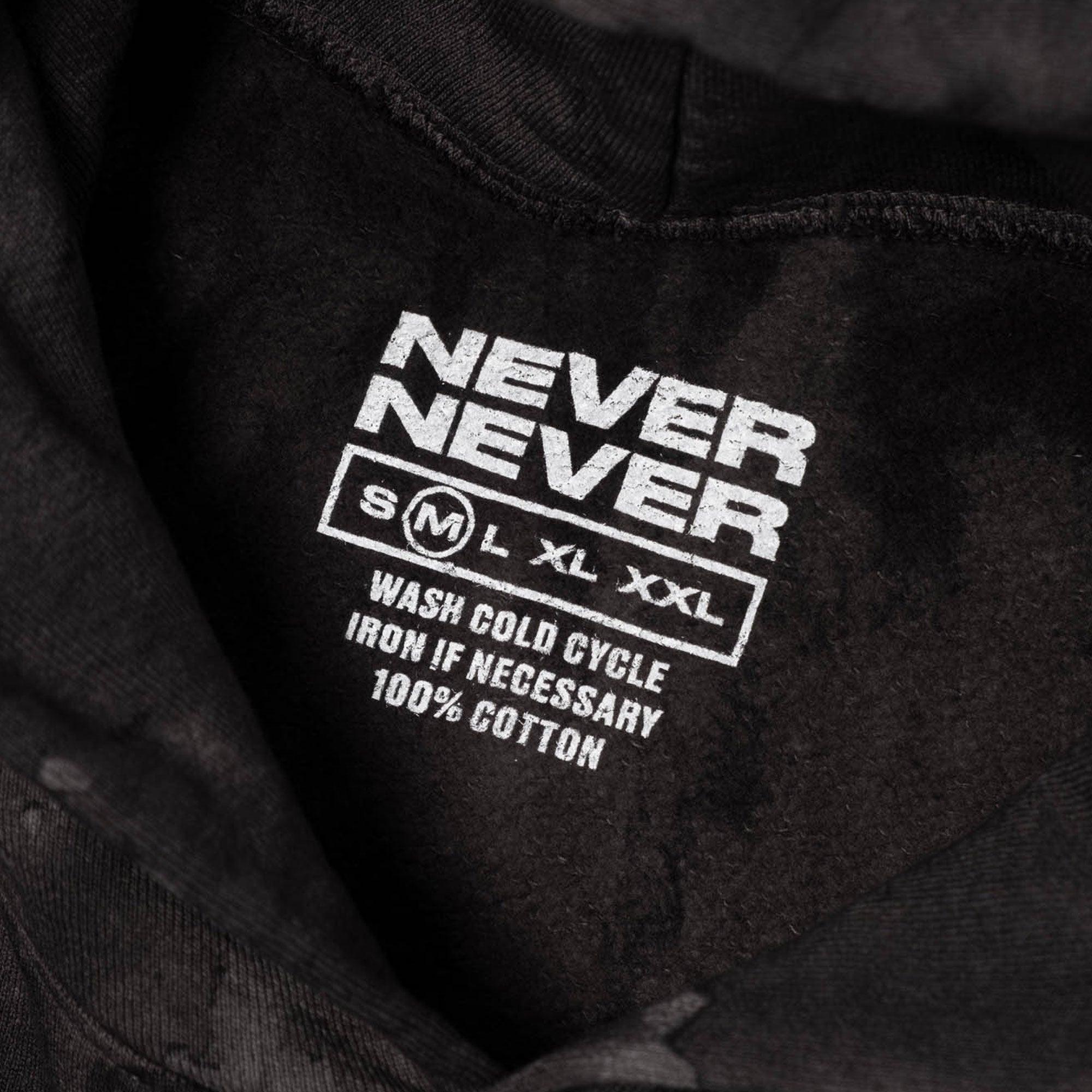 Never Never Concrète Hoody - Black - Never Never