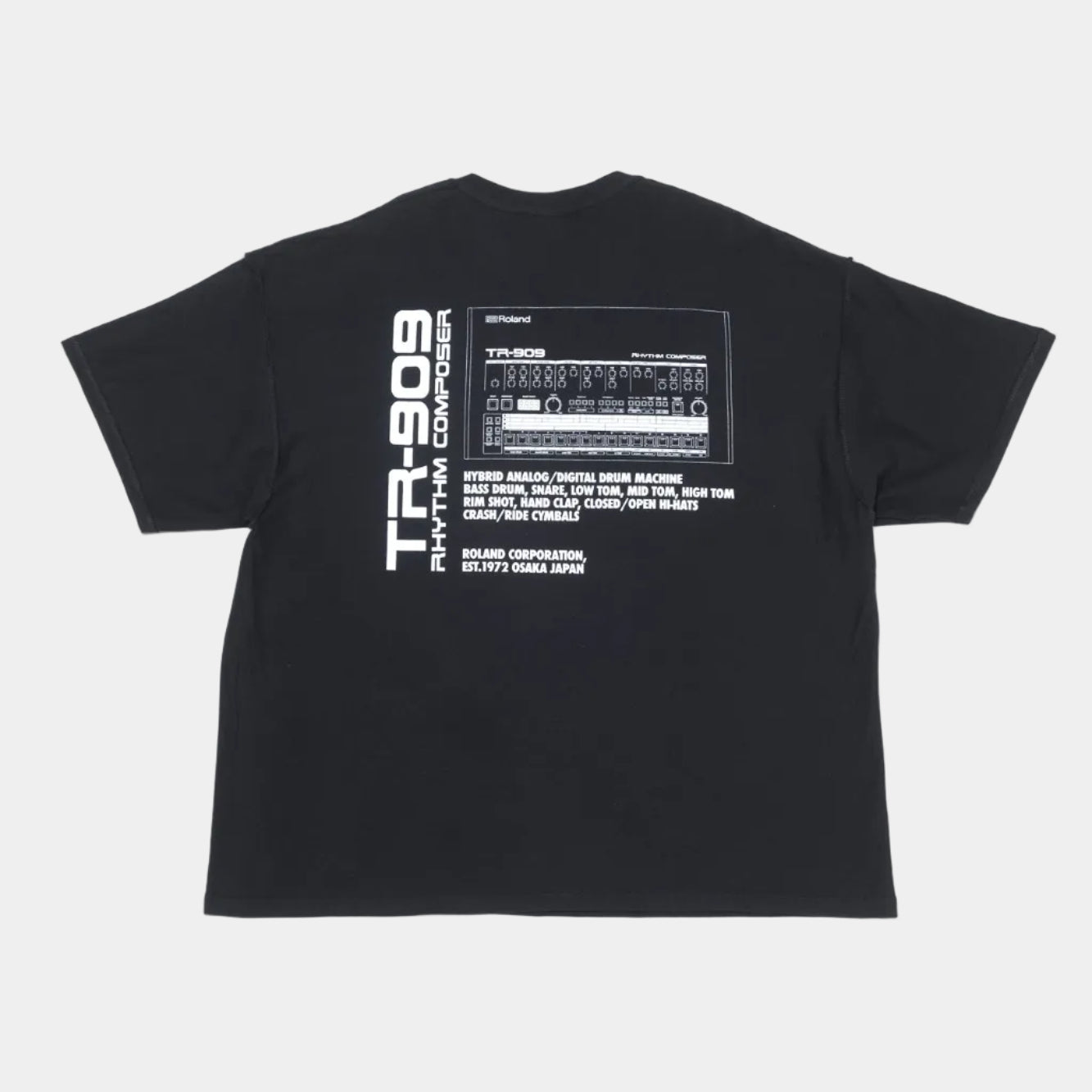 is-ness x Roland TR-909 Tee - Black