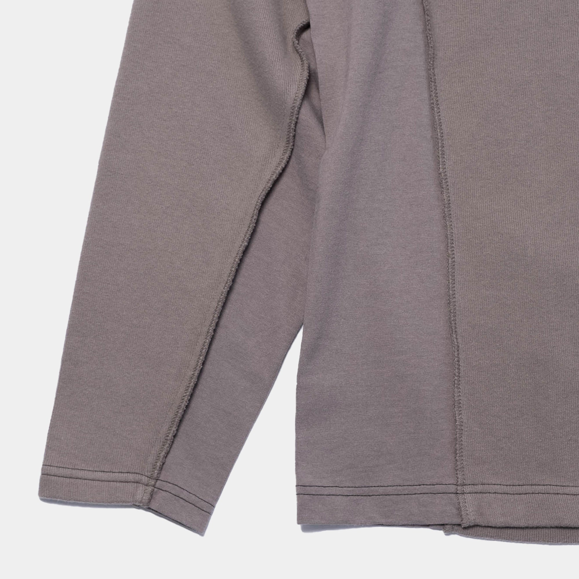 Cav Empt Side Seam DBL Knit Long Sleeve T-Shirt - Charcoal