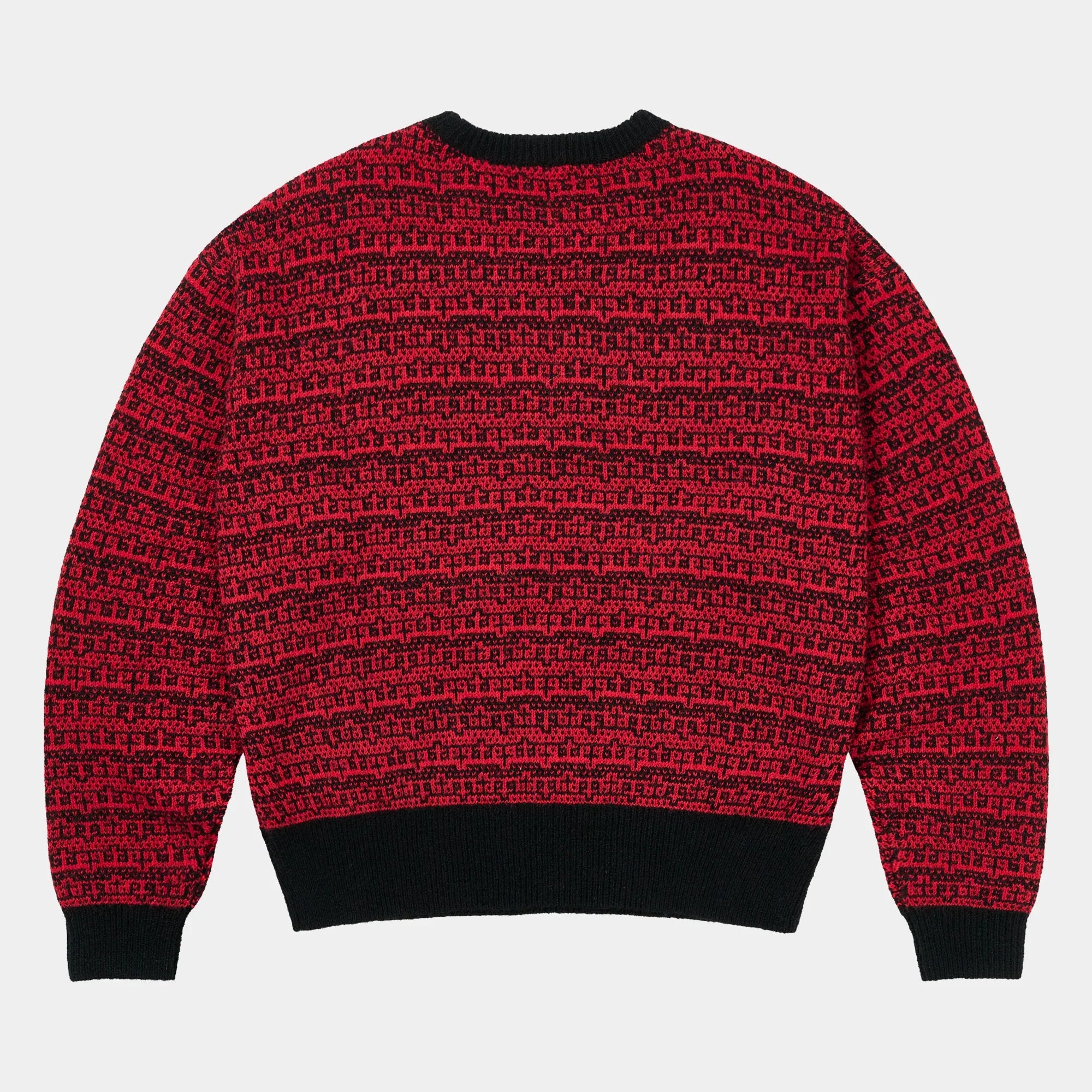 The Trilogy Tapes TTT Shadow Multiple Knit - Carmine Red/Black