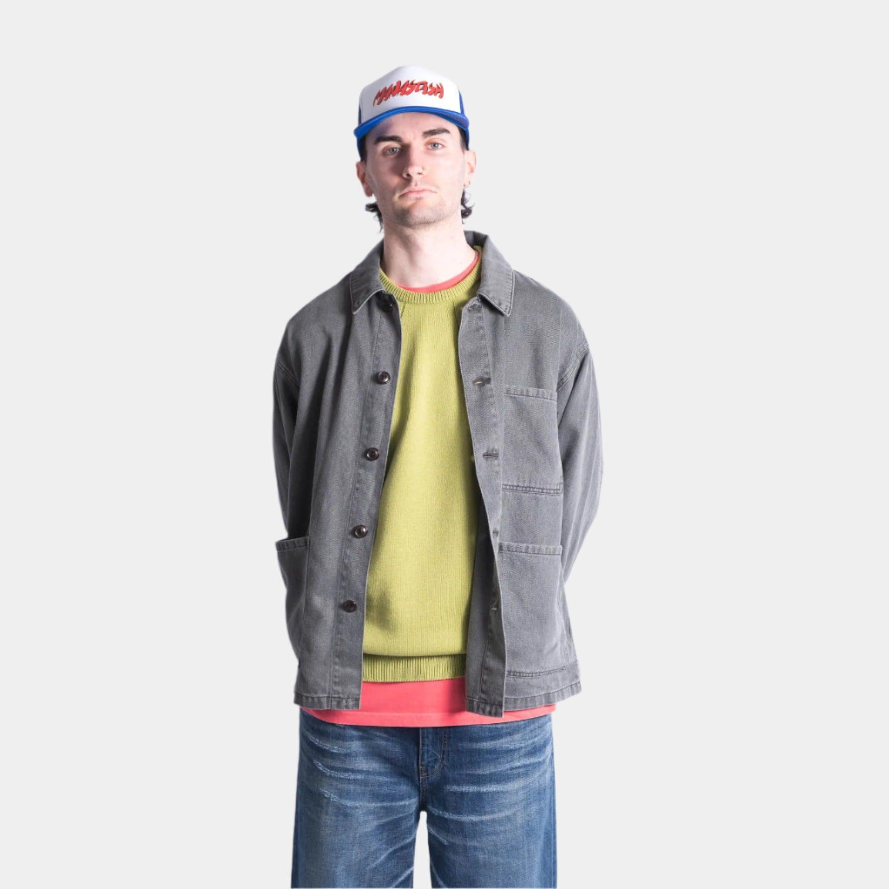 Manastash Hemp Washed Chore Jacket- Black - Never Never
