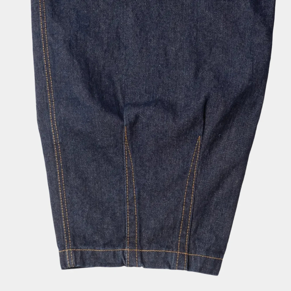 Anglan Rigid Indigo Denim Balloon Pants - Dark Blue