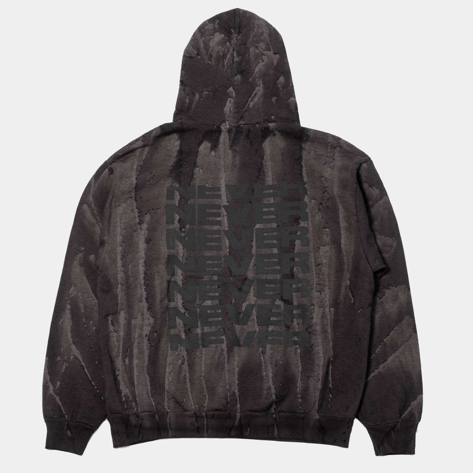 Never Never Concrète Hoody - Black - Never Never