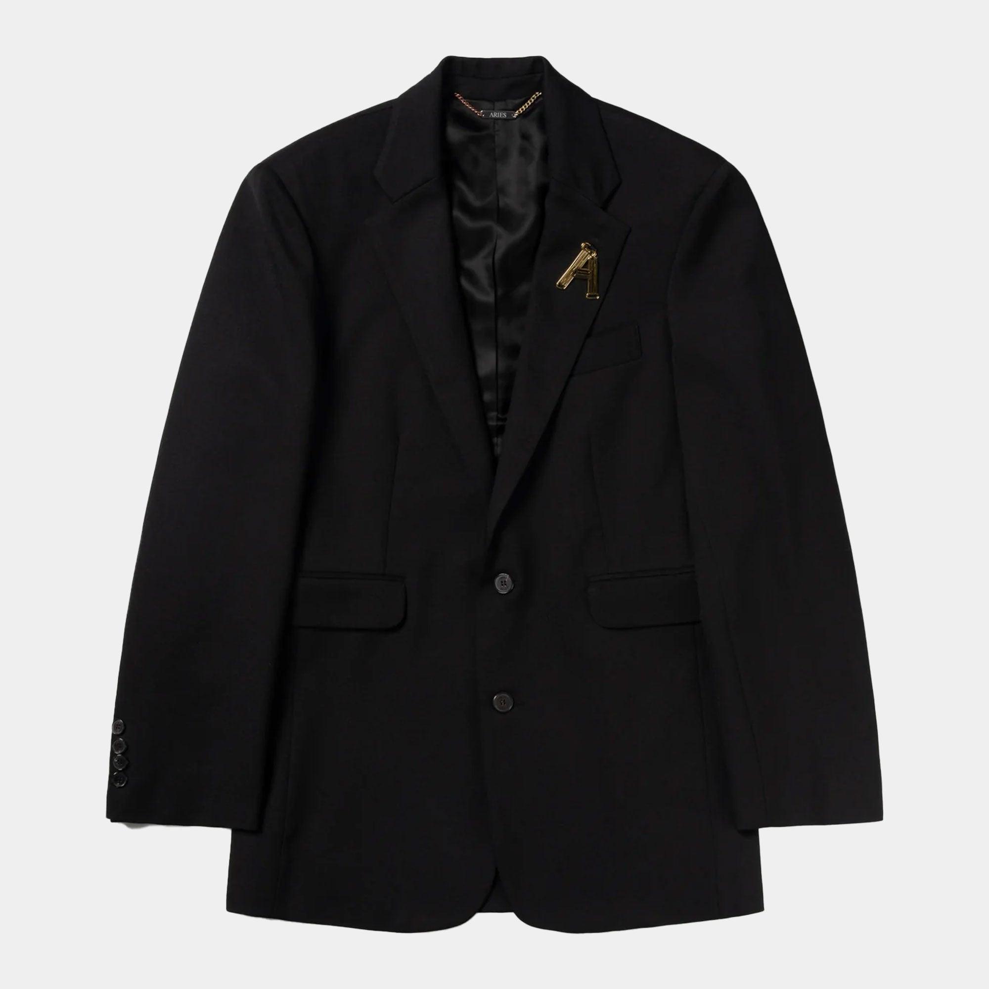 Aries Two Tone SB Tailored Jacket - Black - Never Never