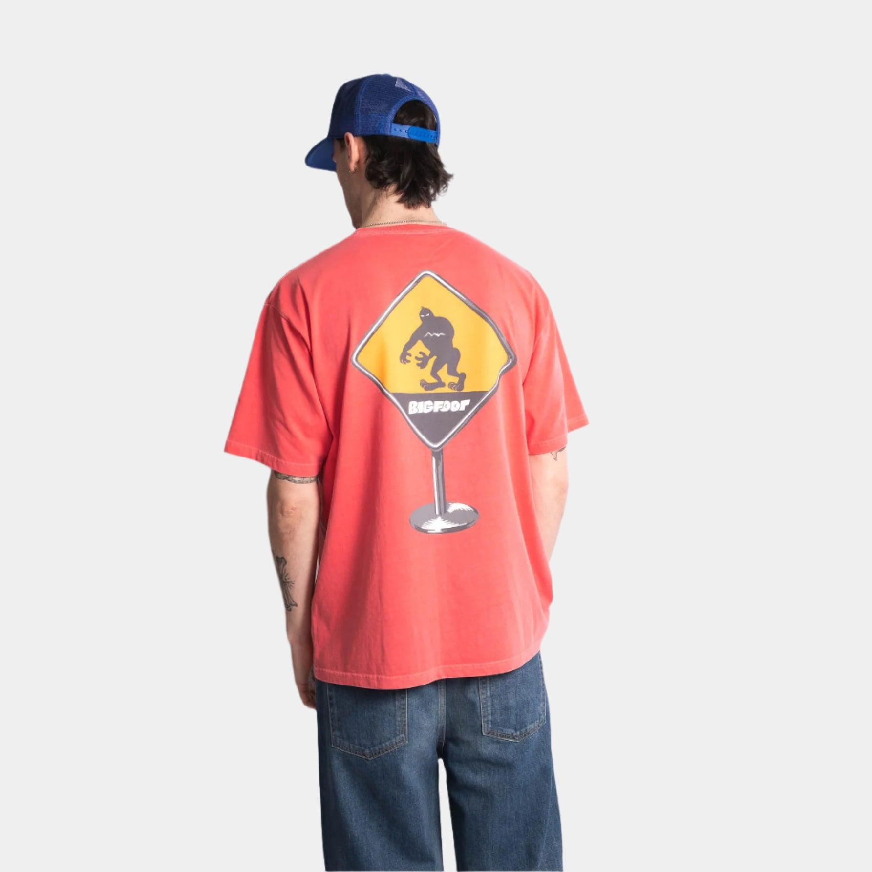 Manastash Pumice Caution! Tee - Red - Never Never