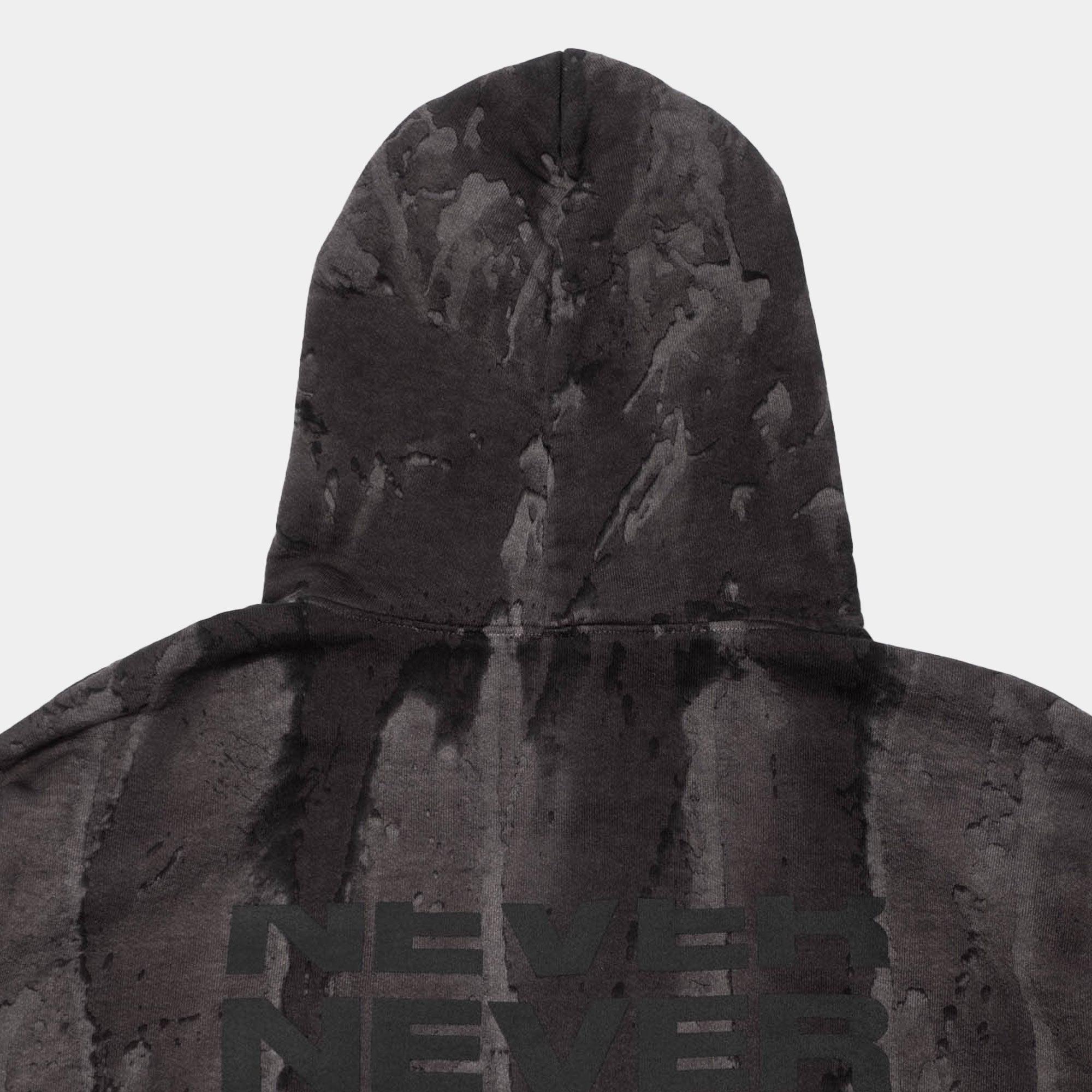 Never Never Concrète Hoody - Black - Never Never