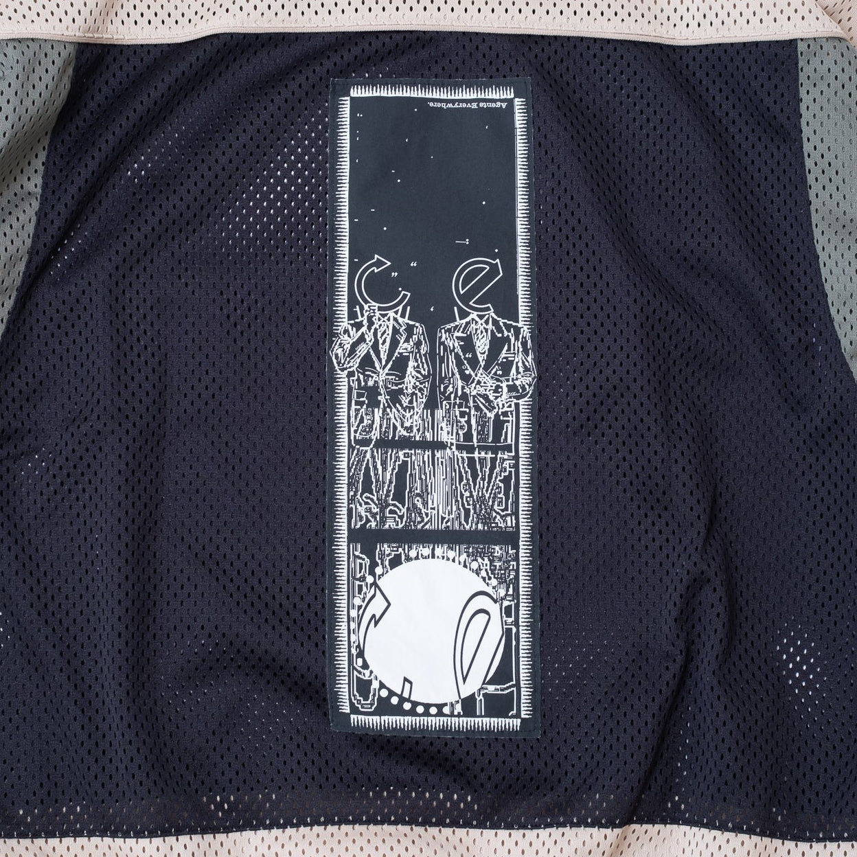 Cav Empt MD Temporal Distortion Mesh SS Top - Beige