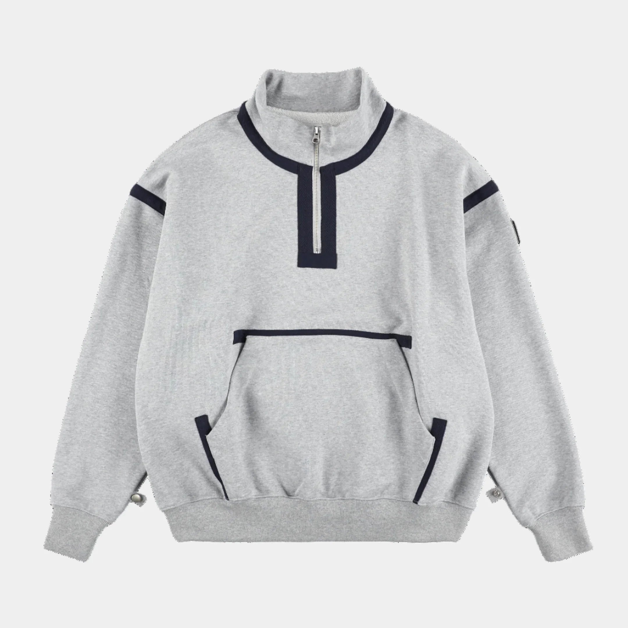 Phingerin Quarter Zip Sweatshirt - Heather Grey