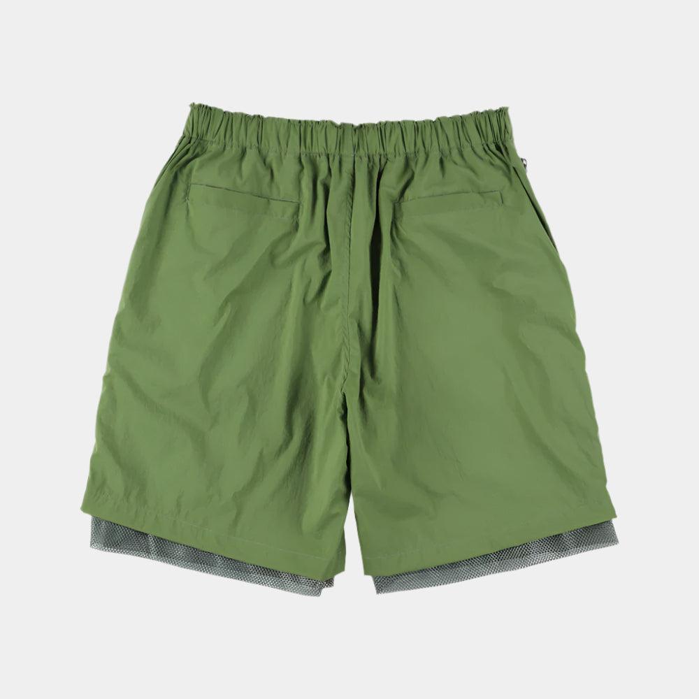is-ness Technical Ventilation Shorts - Green - Never Never