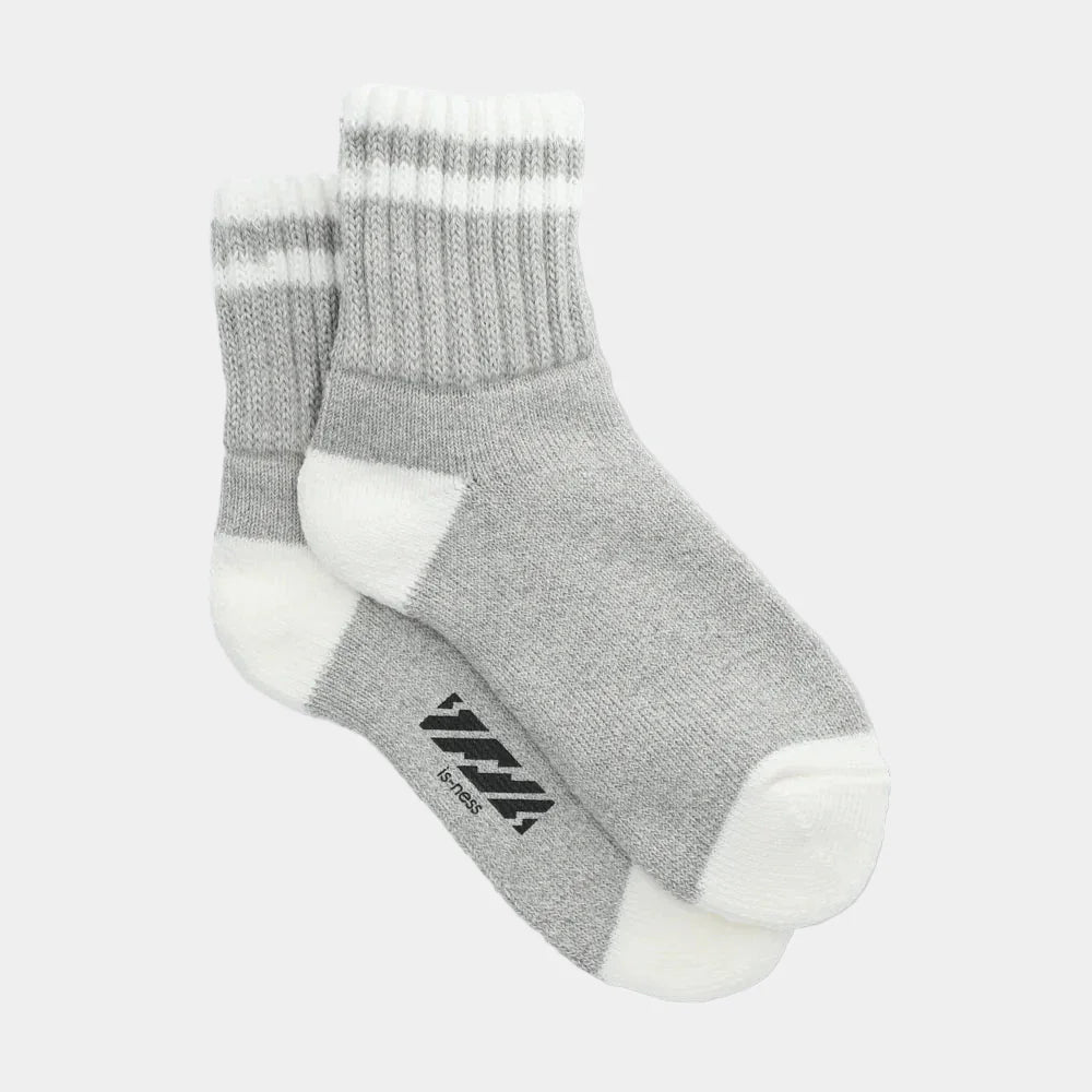 is-ness x VIBSOX Socks - Grey/White