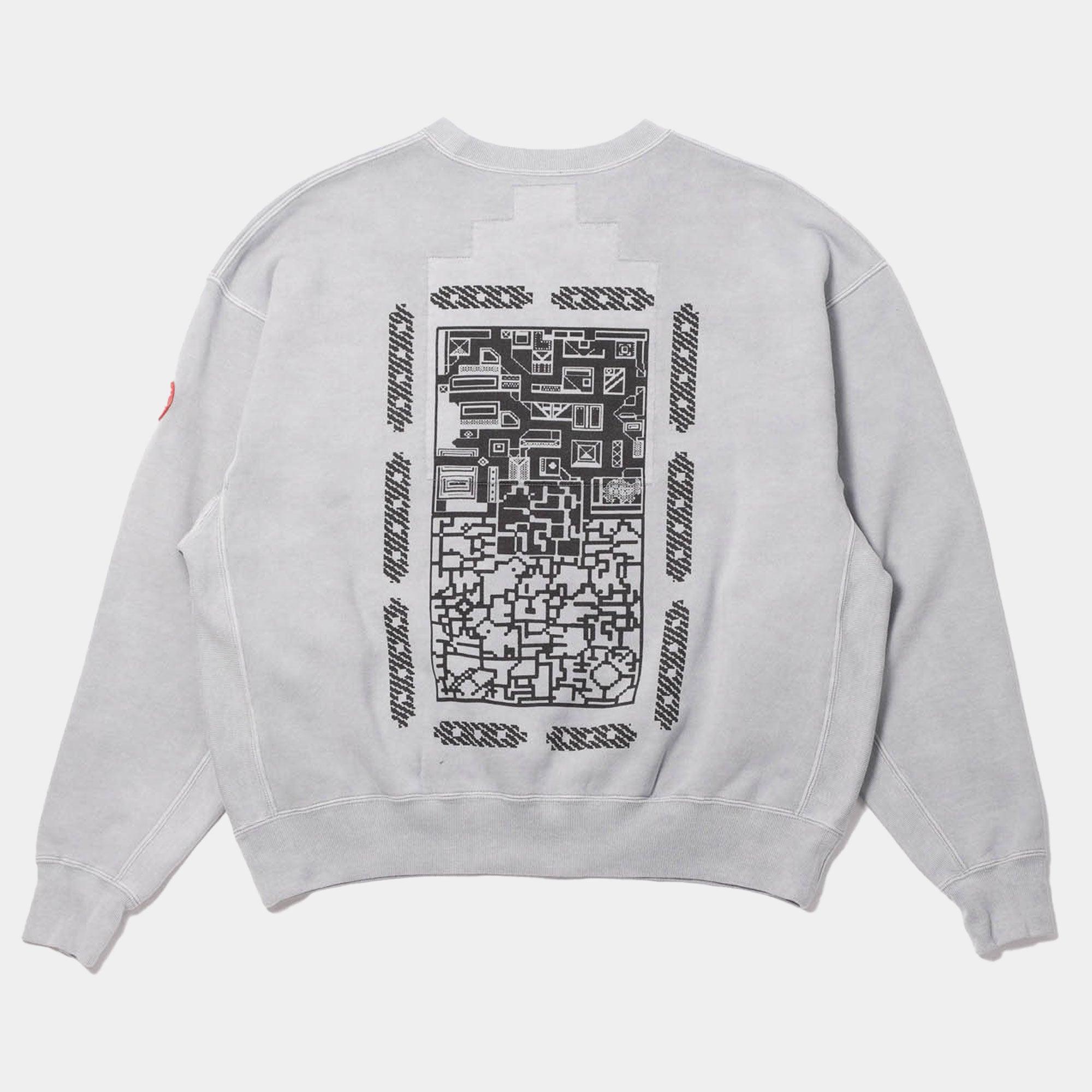 Cav Empt Overdye FK MindfulnessBlock Crew Neck Sweater - Grey - Never Never