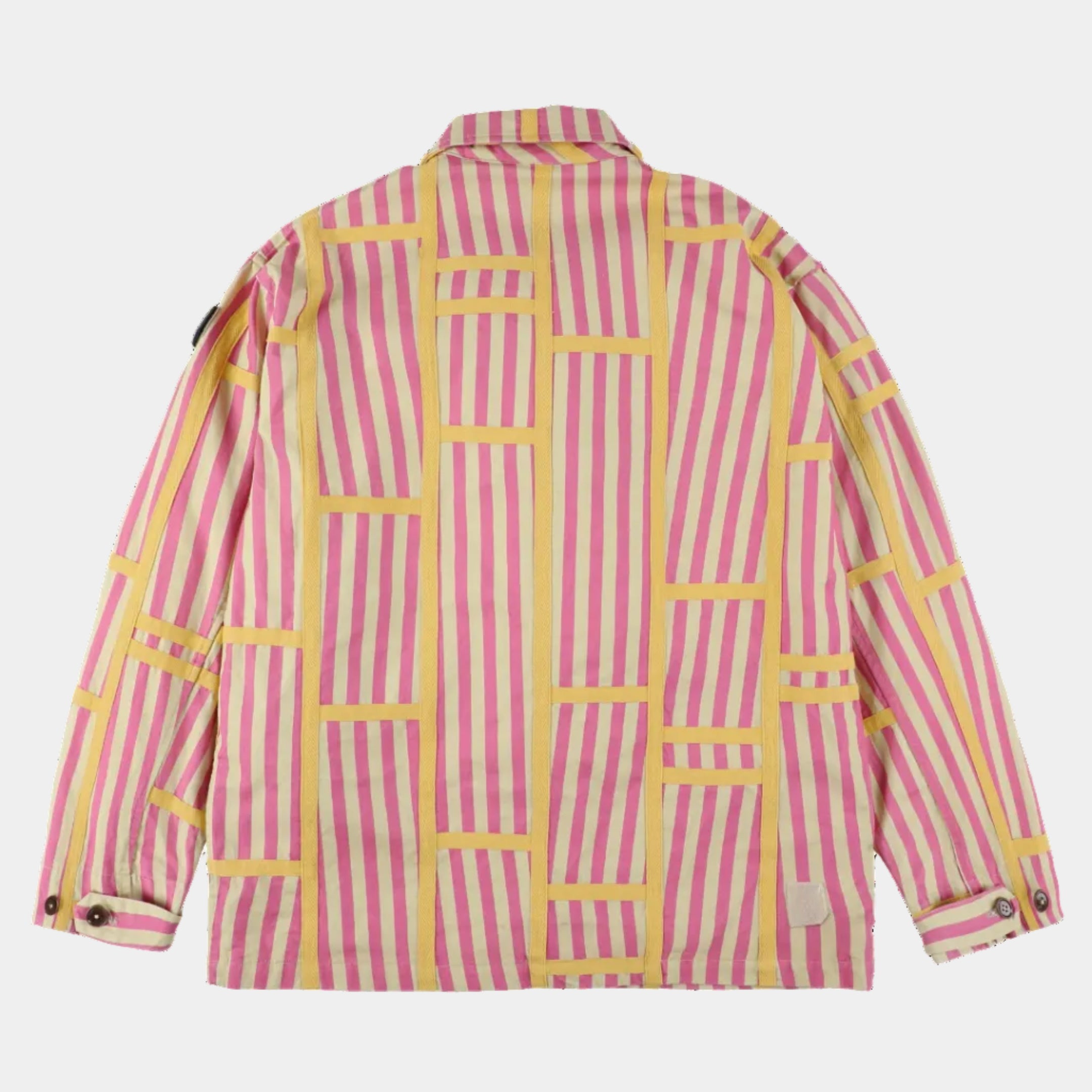 Phingerin Trim Pattern Jacket - Pink Stripe