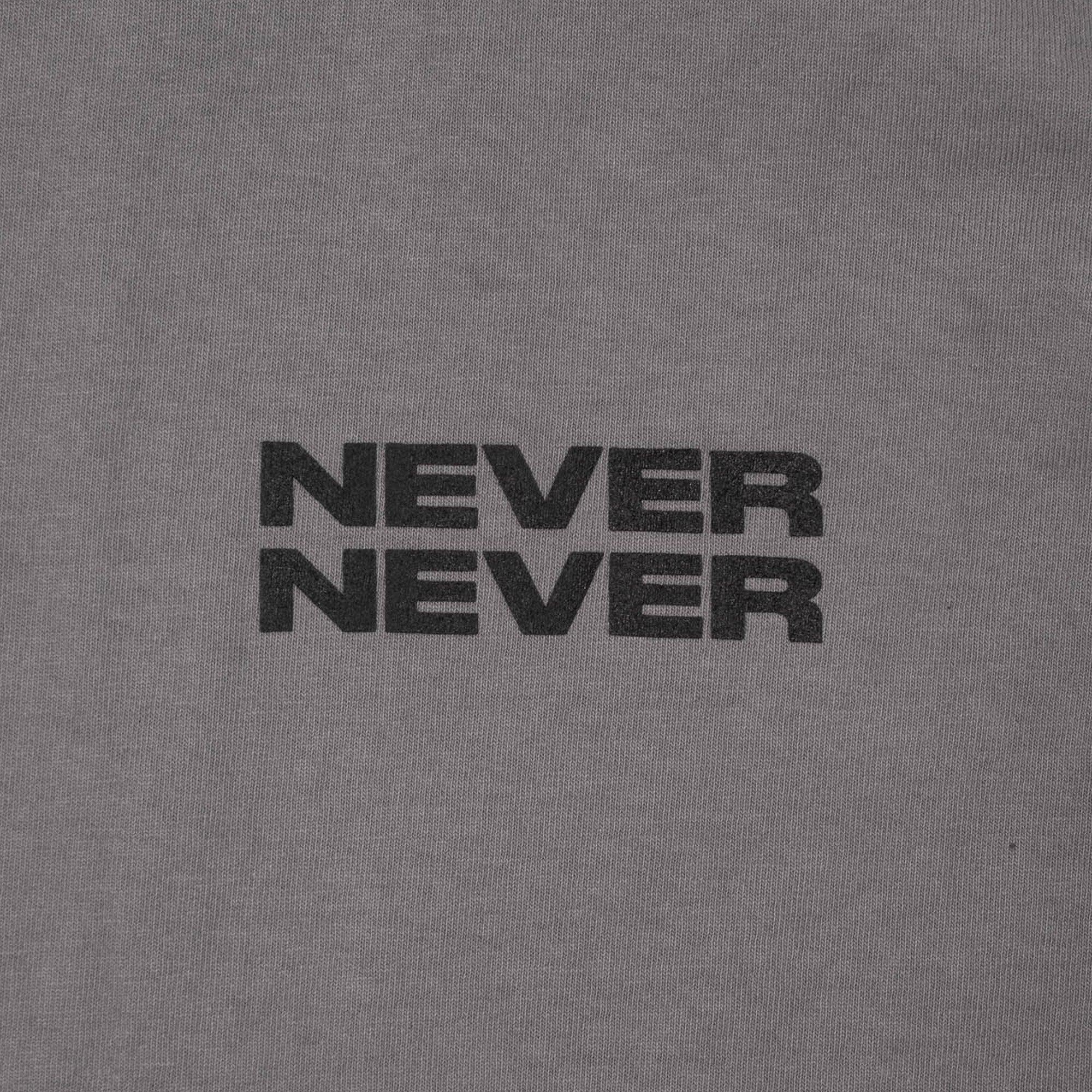 Never Never Concrète Stack Tee - Charcoal - Never Never