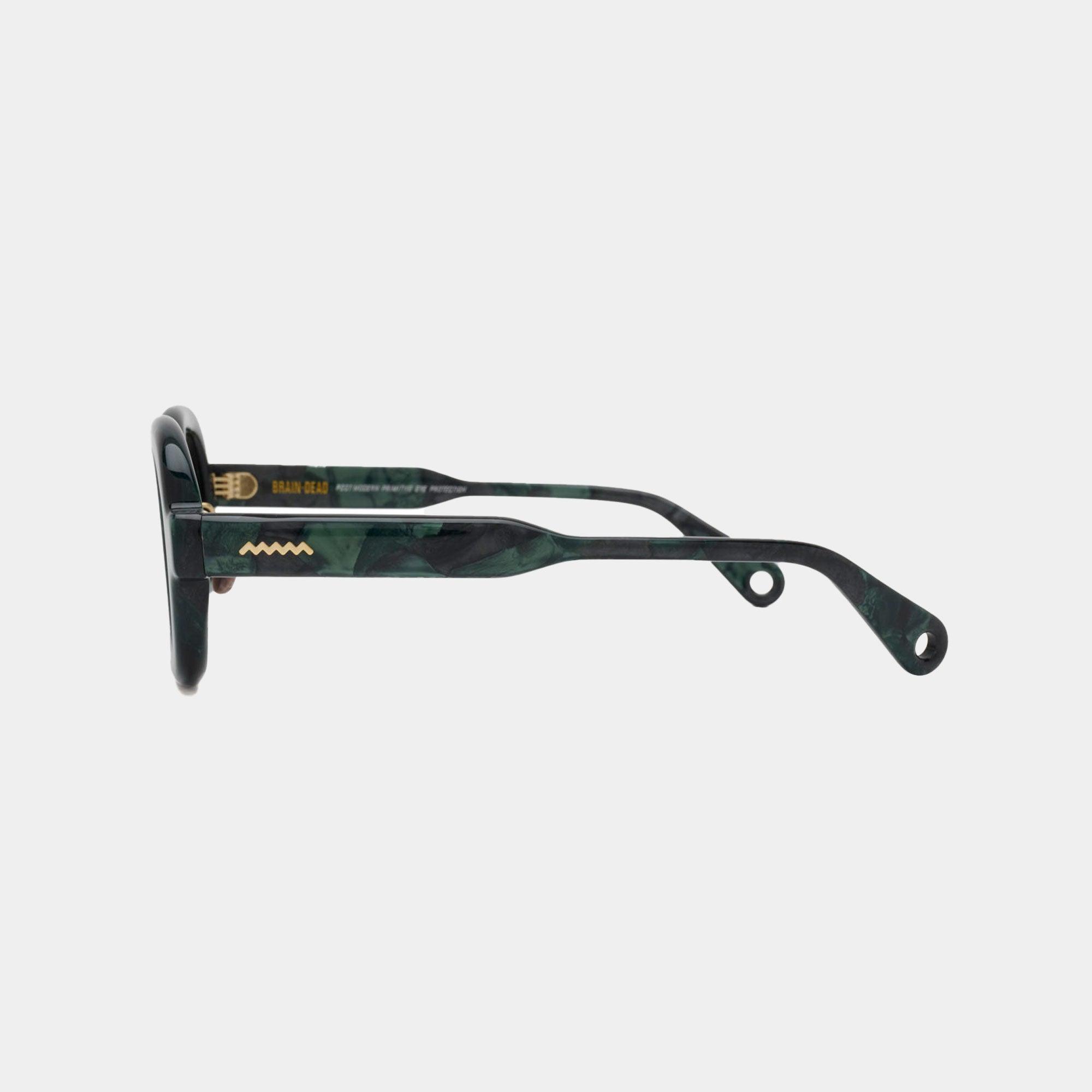 Brain Dead Newman Eye Protection - Green Pearl/Coke Bottle Lens - Never Never