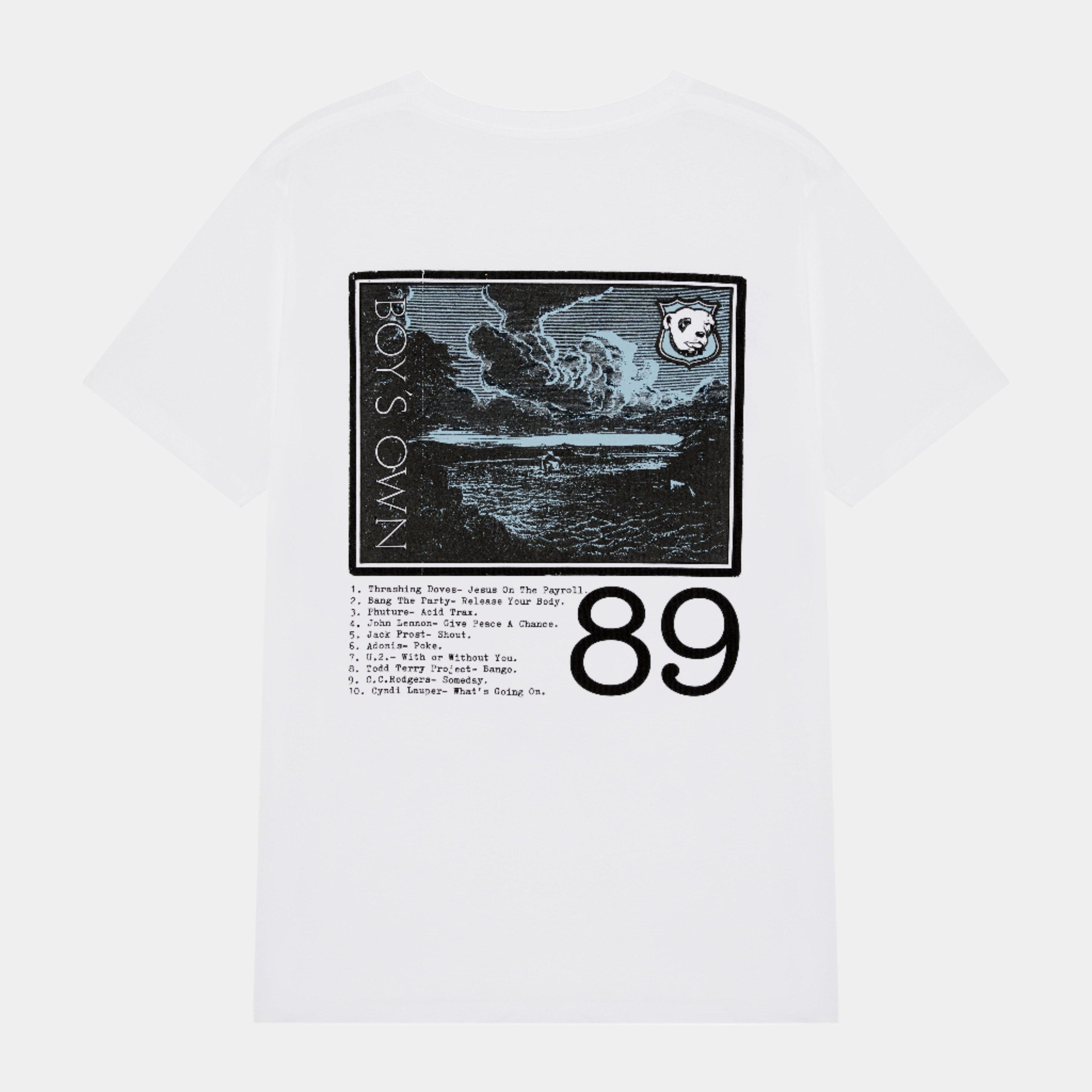 Boy's Own East Grinstead 89 Tee - White/Blue - Never Never