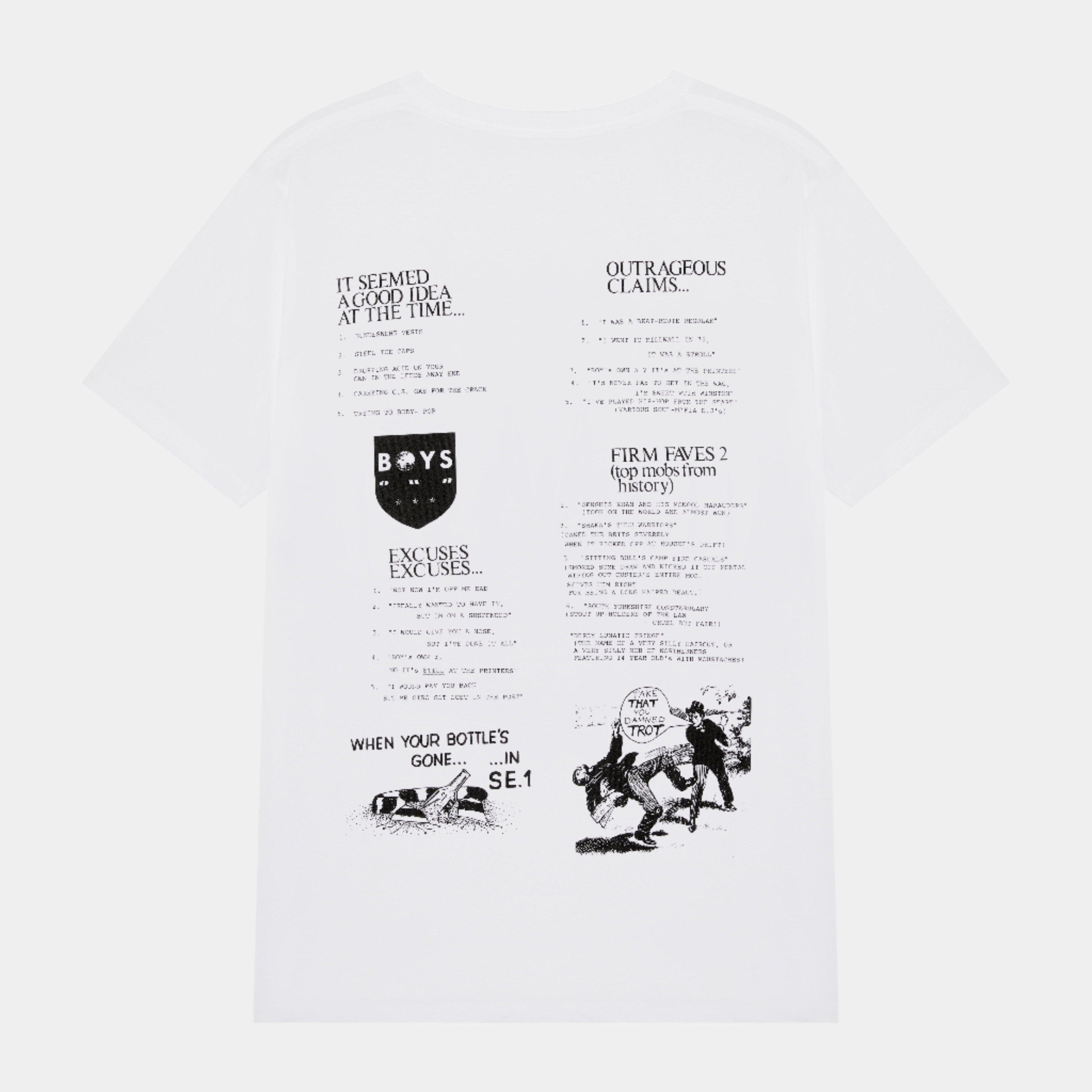 Boy's Own Seemed Like A Good Idea At The Time Tee - White - Never Never