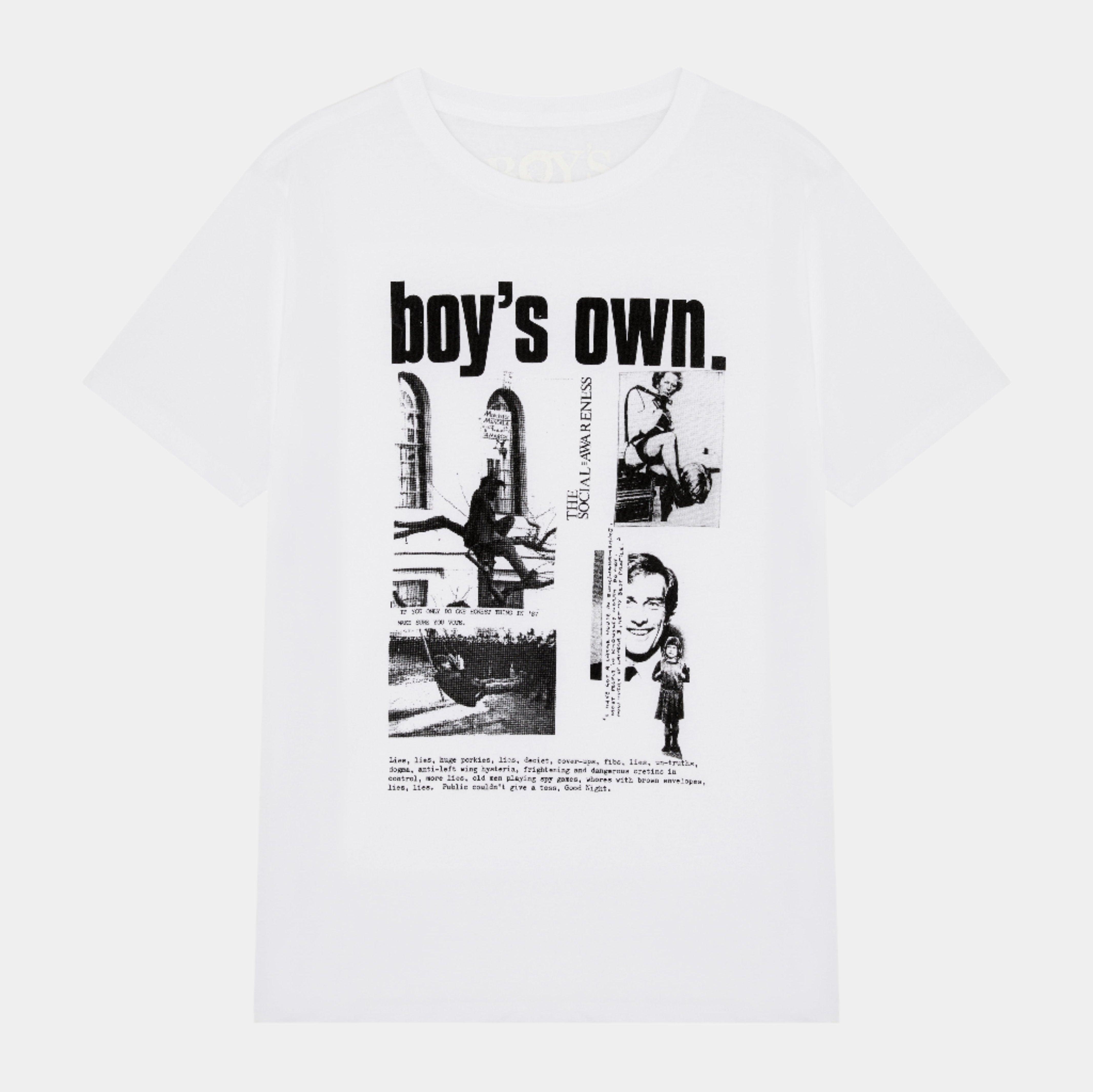 Boy's Own Social Awareness Tee - White - Never Never