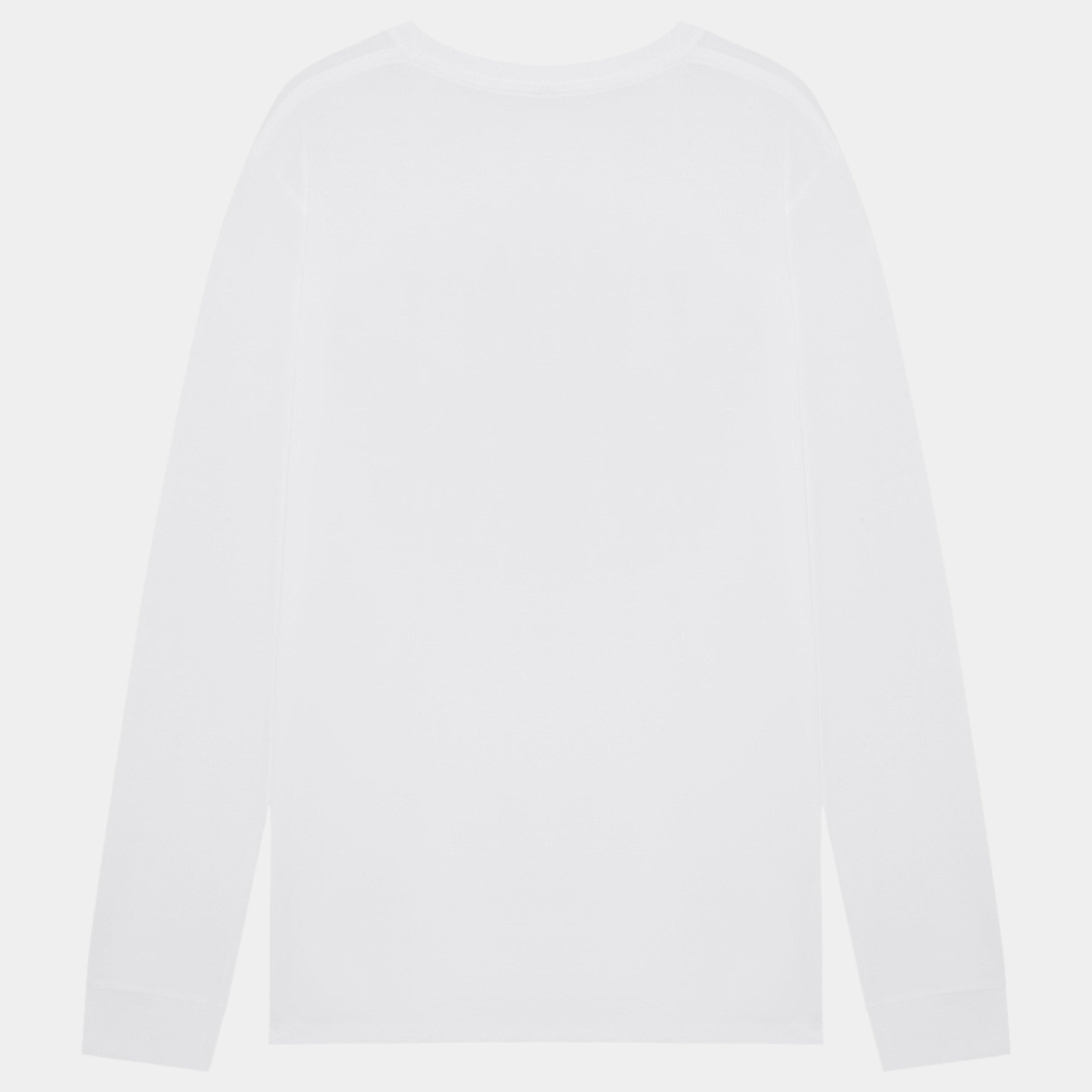 Boy's Own Clocked Worked Out LS Tee - White/Orange - Never Never
