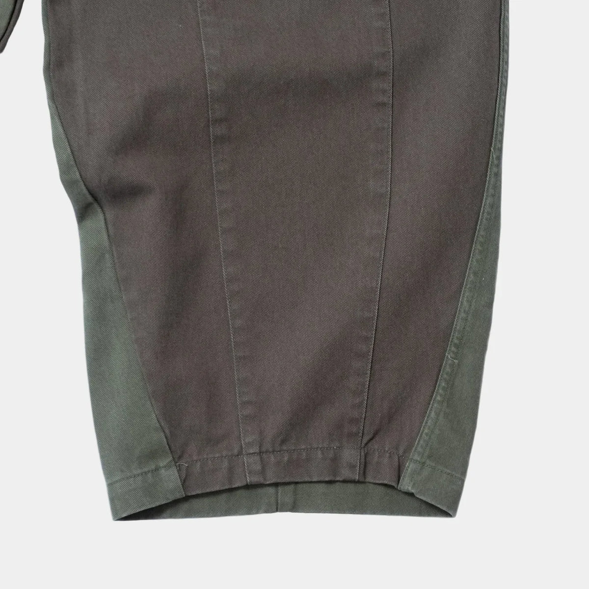 Anglan Panel Mix Balloon Balloon Pants - Khaki