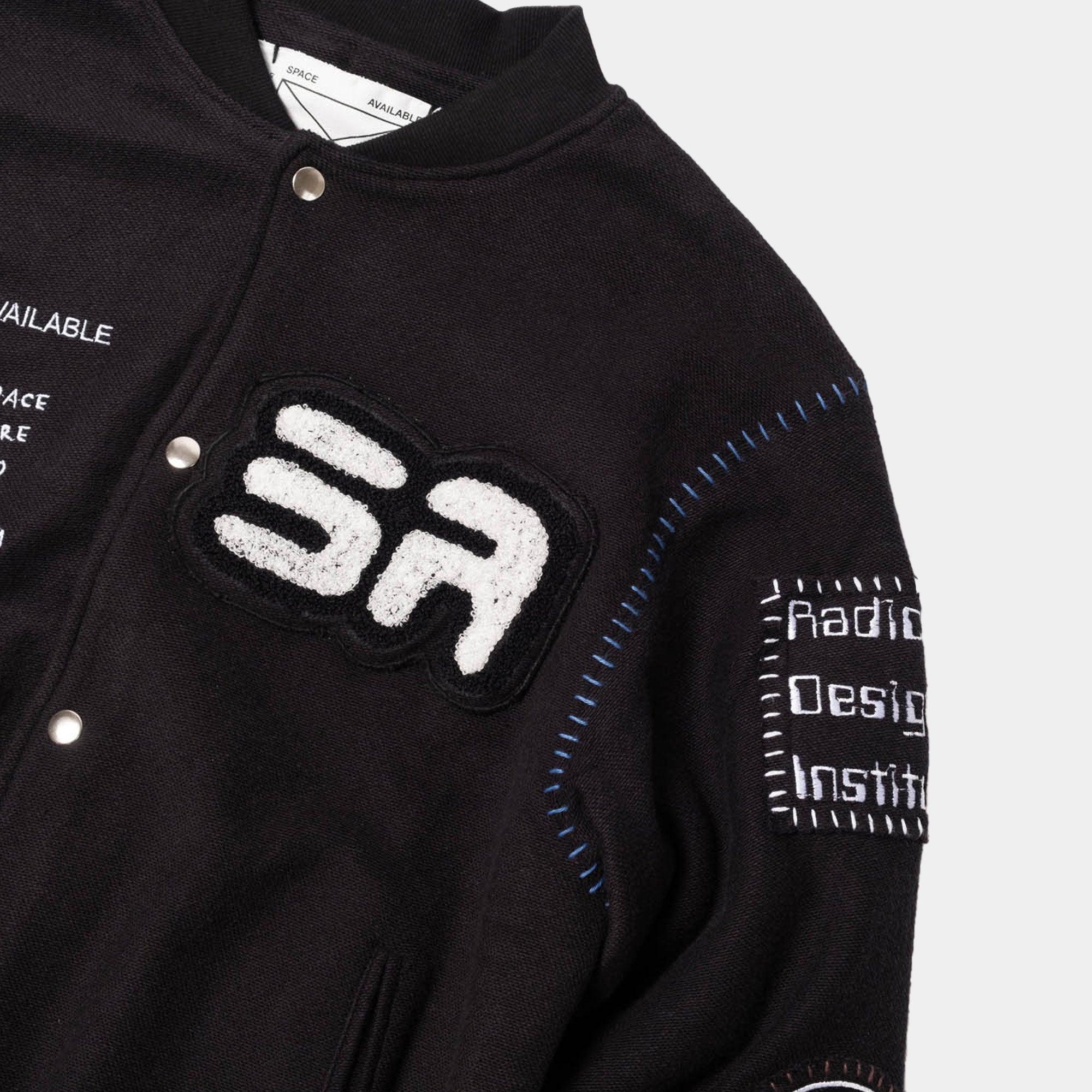 Space Available Studio Varsity Jacket - Black - Never Never