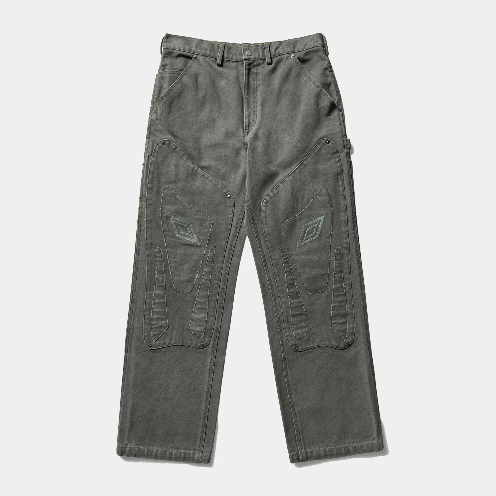 Umbro By Slam Jam Shinguard Canvas Pants - Dark Olive