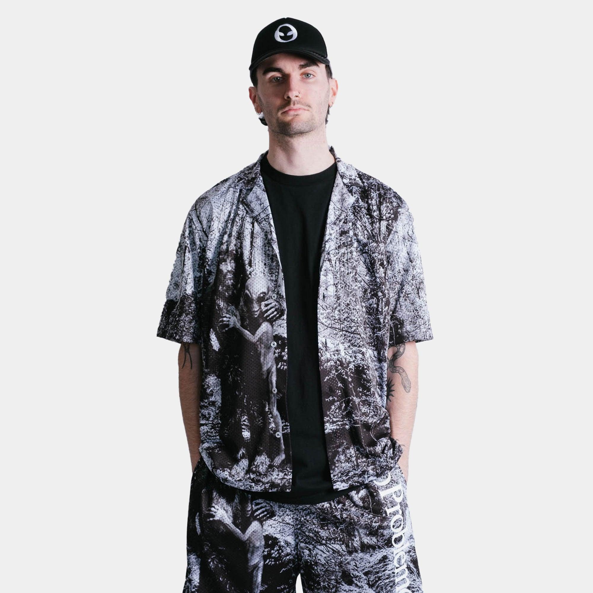 No Problemo Bigfoot Airtex Hawaiian Shirt - Multi - Never Never