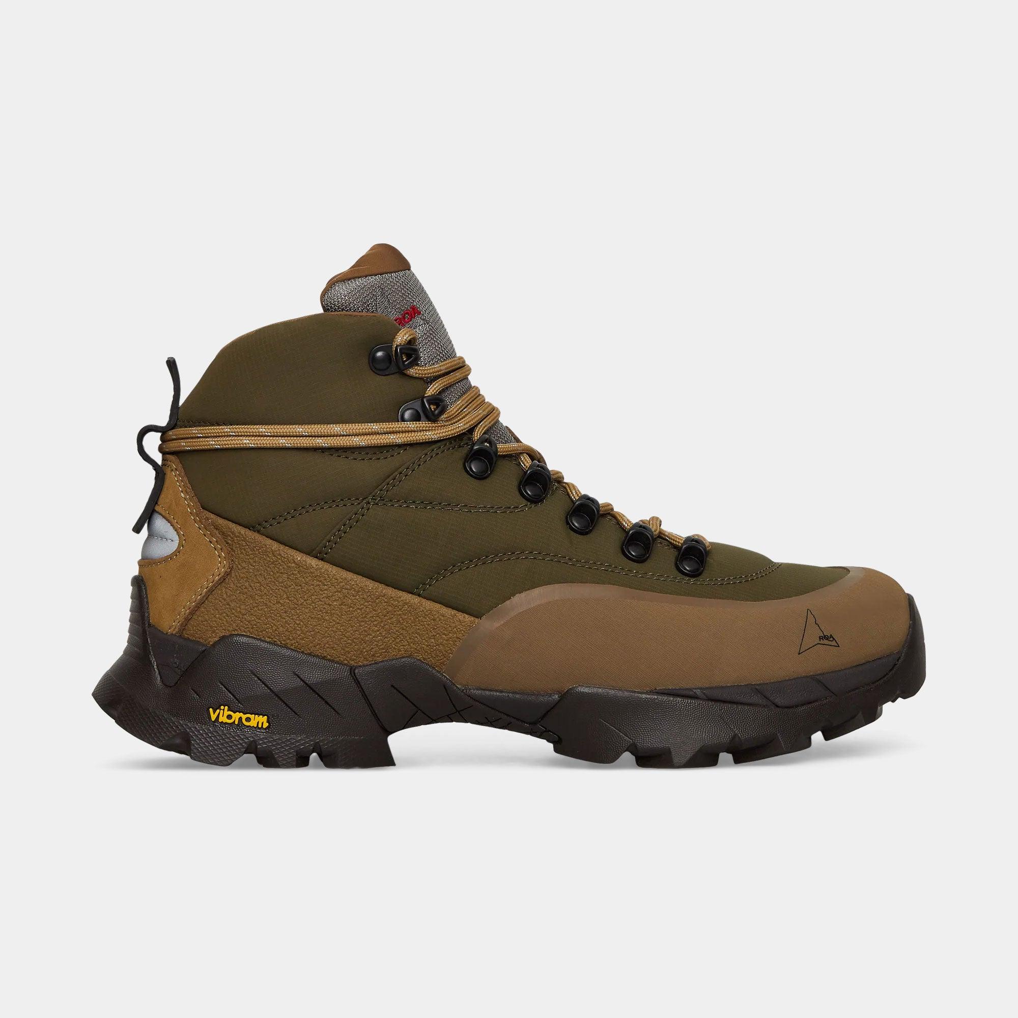 ROA Andreas Strap Boot - Olive Brown - Never Never