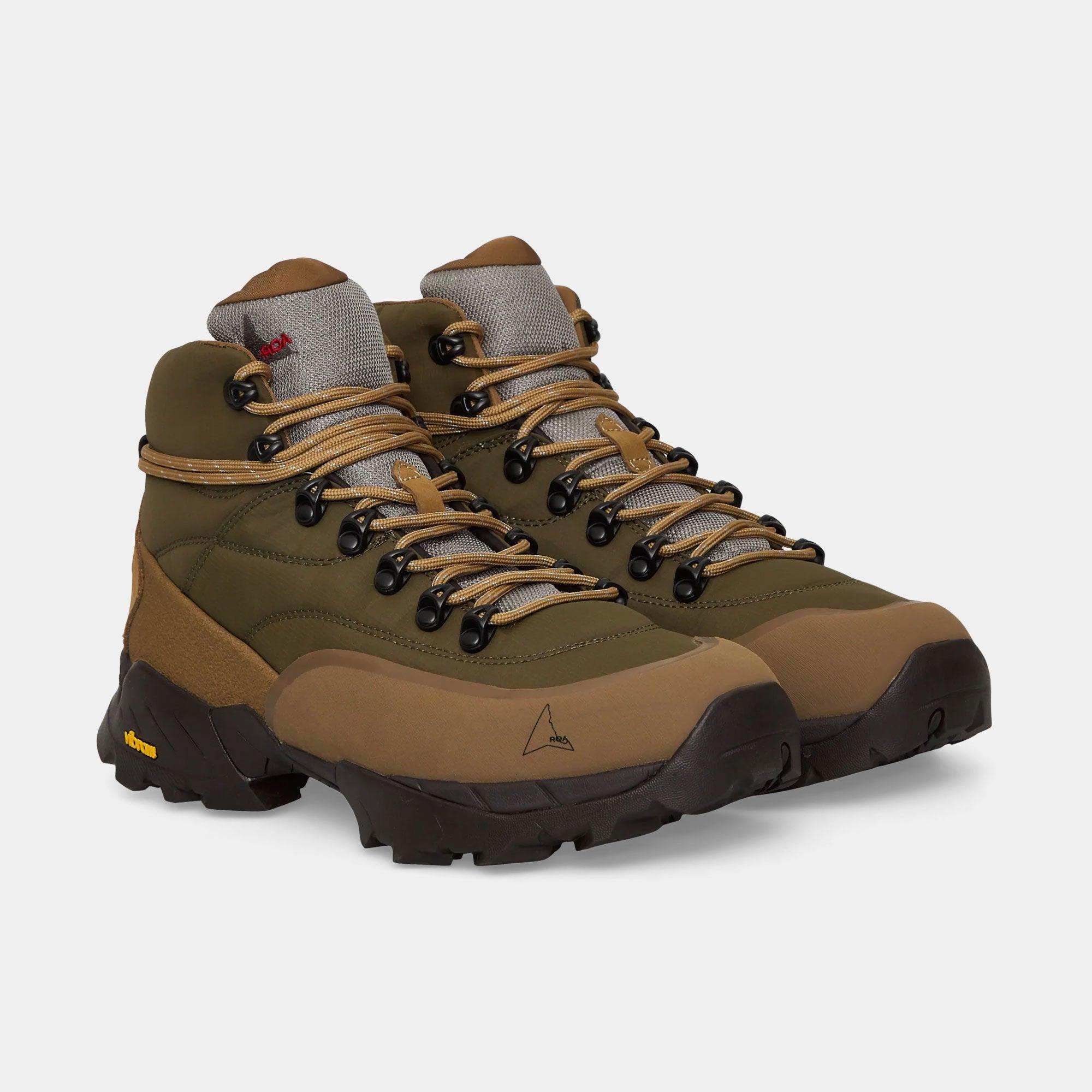 ROA Andreas Strap Boot - Olive Brown - Never Never