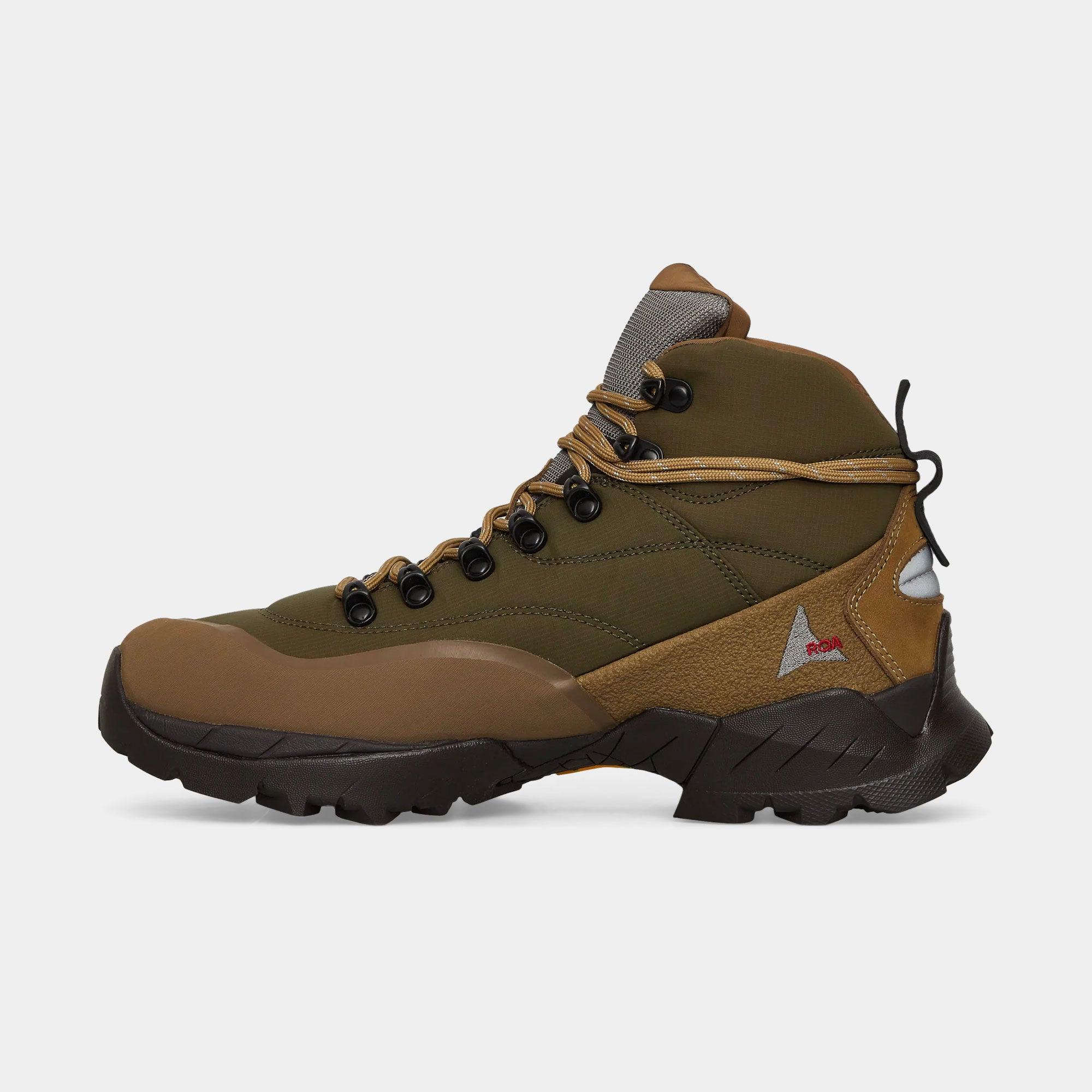 ROA Andreas Strap Boot - Olive Brown - Never Never