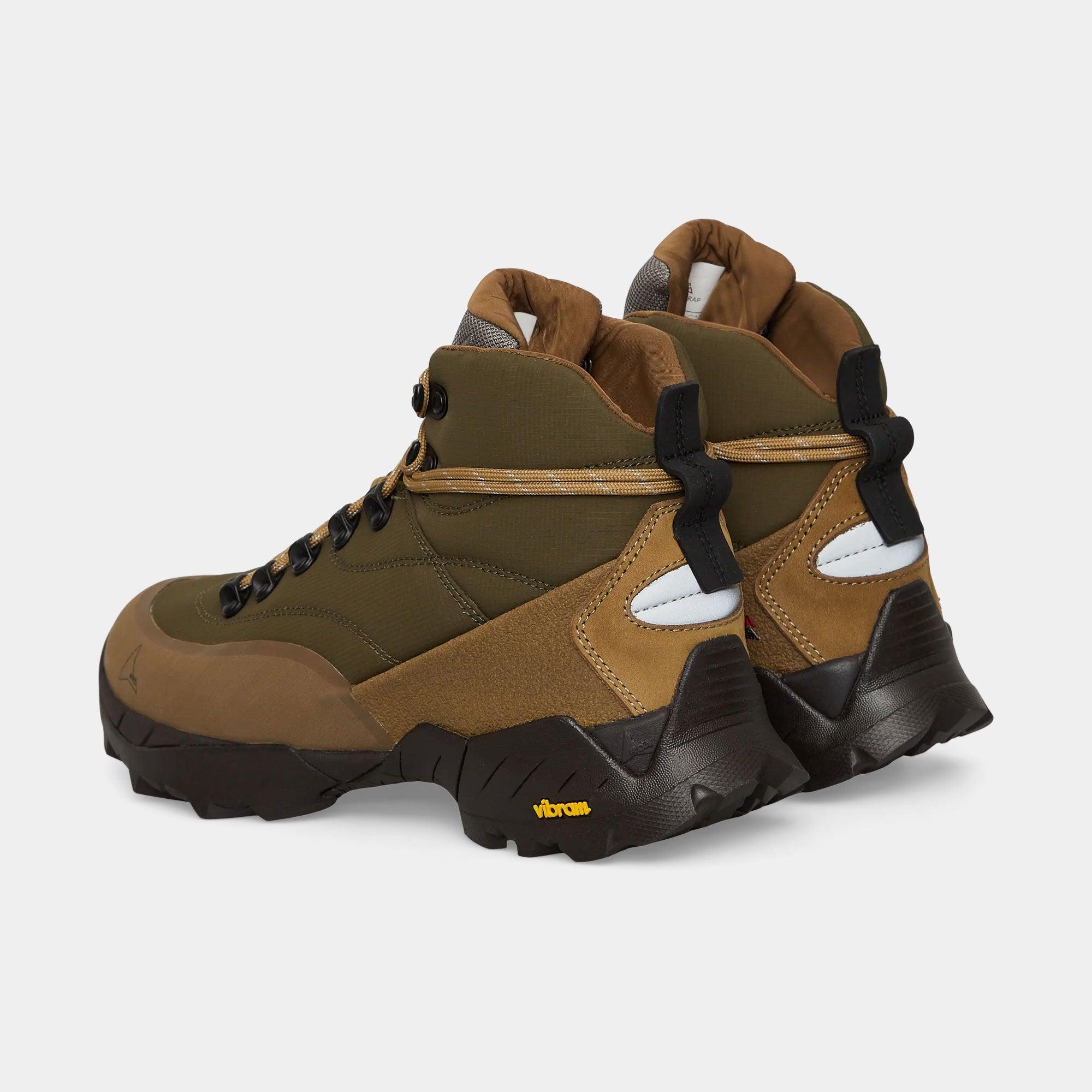 ROA Andreas Strap Boot - Olive Brown - Never Never